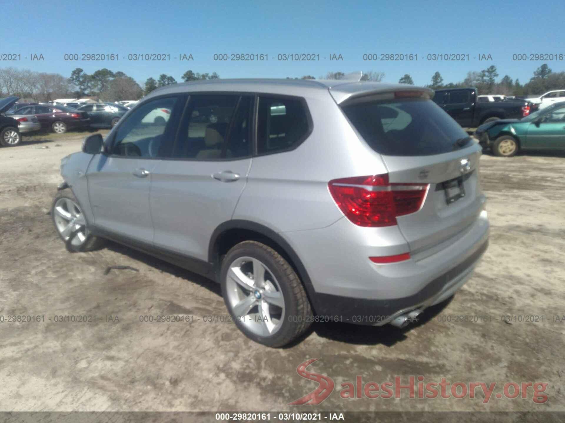 5UXWZ7C5XH0U47154 2017 BMW X3