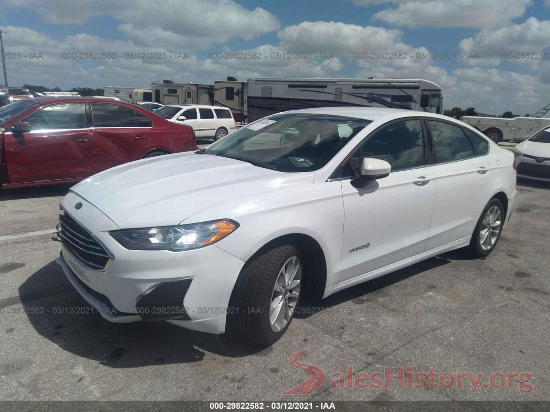 3FA6P0LU1KR240980 2019 FORD FUSION HYBRID