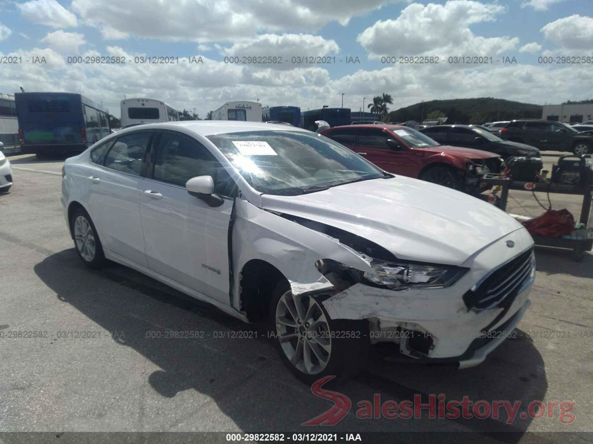 3FA6P0LU1KR240980 2019 FORD FUSION HYBRID