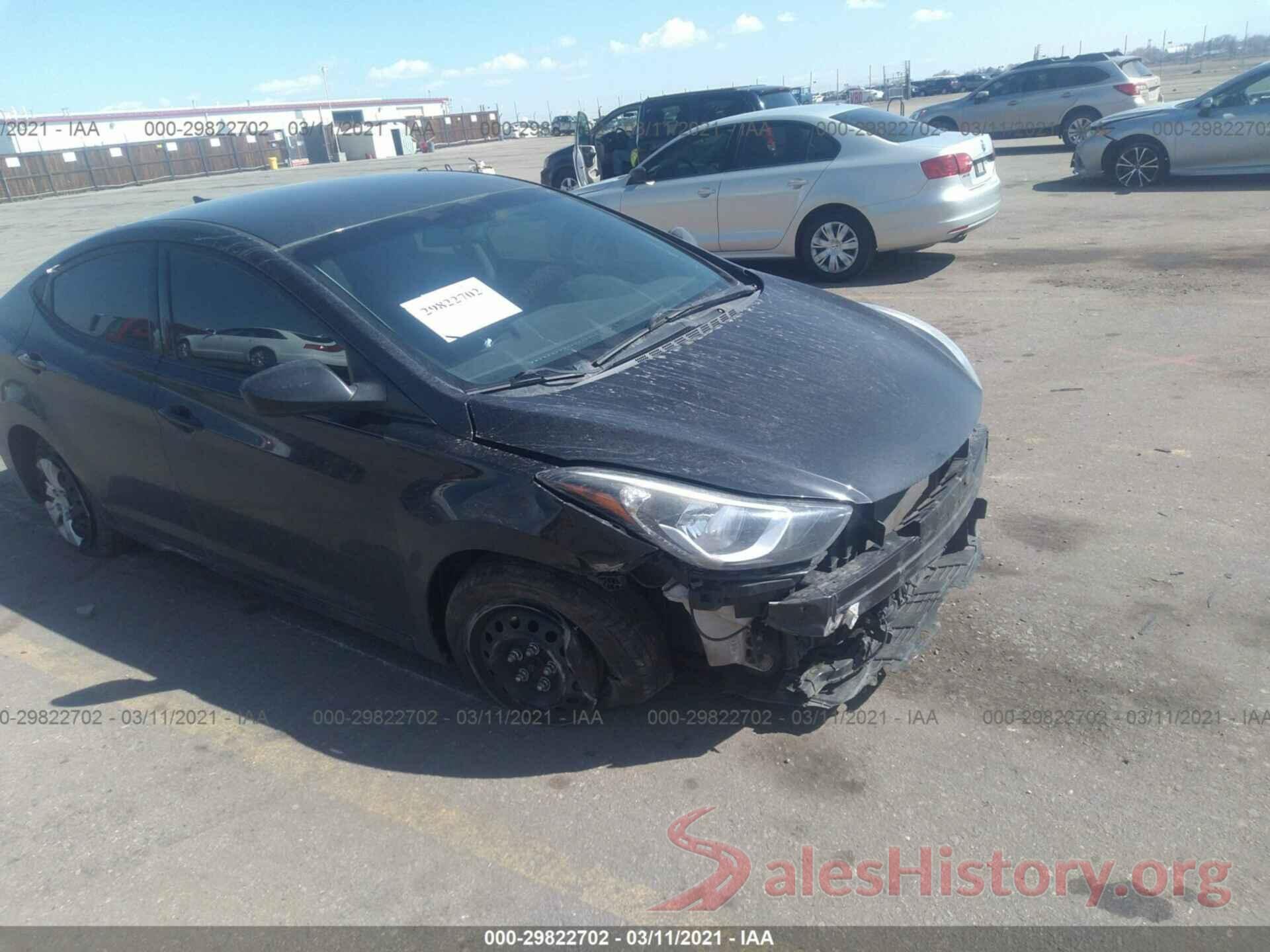 5NPDH4AEXGH778170 2016 HYUNDAI ELANTRA