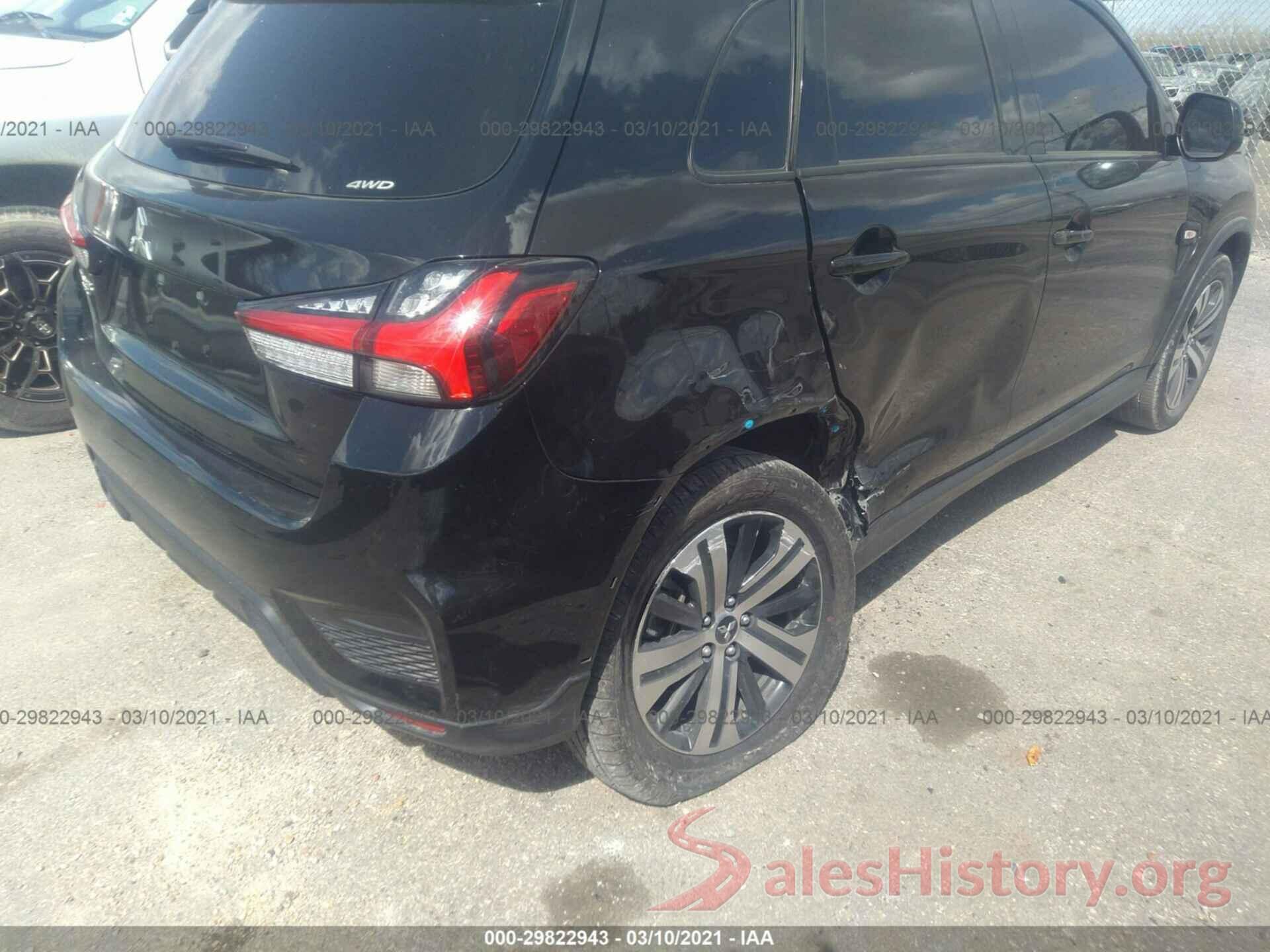 JA4AR3AU3LU028167 2020 MITSUBISHI OUTLANDER SPORT