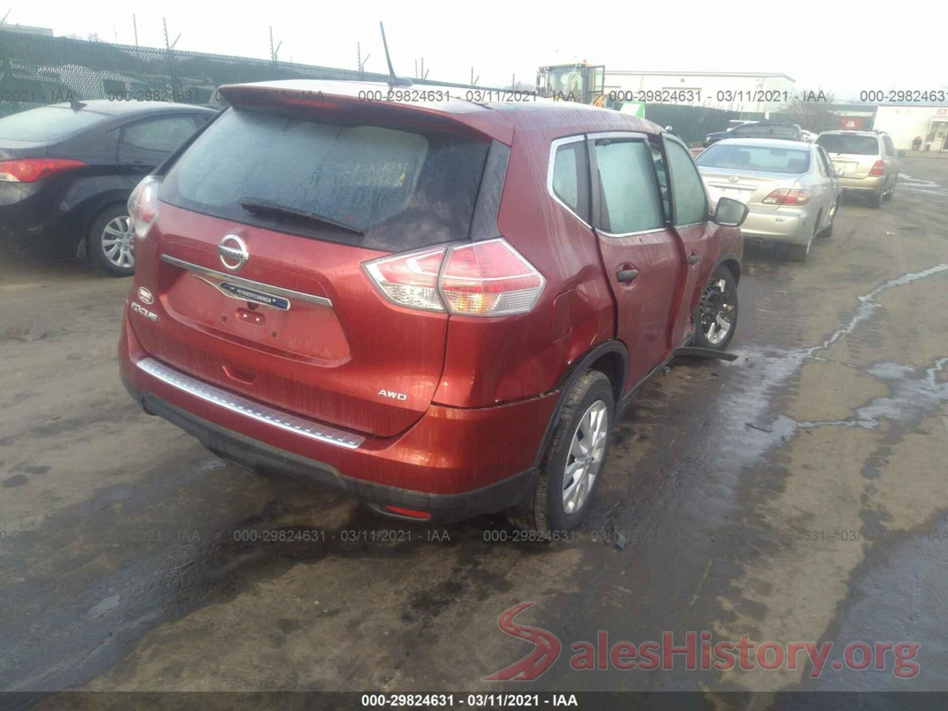 KNMAT2MV9GP612826 2016 NISSAN ROGUE