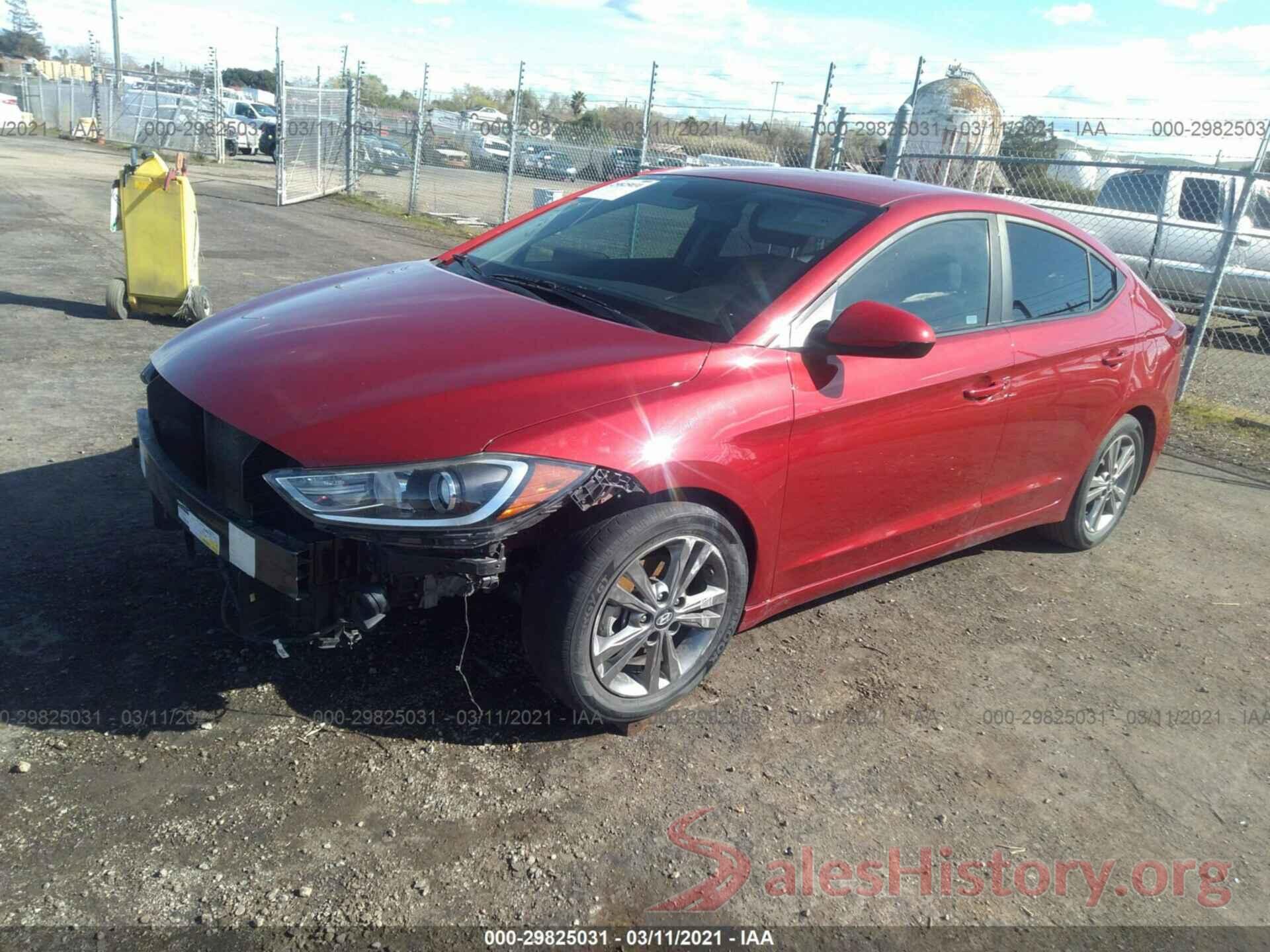 KMHD84LF2HU160981 2017 HYUNDAI ELANTRA