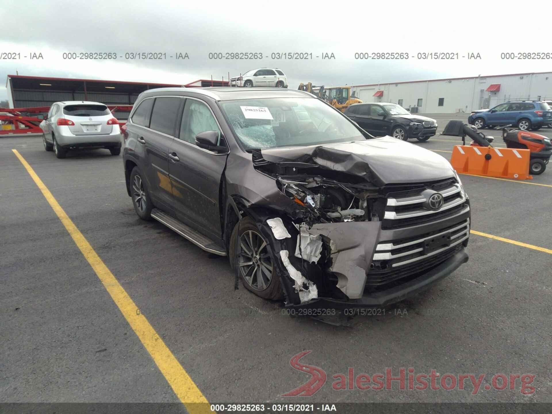 5TDJZRFH1KS618567 2019 TOYOTA HIGHLANDER