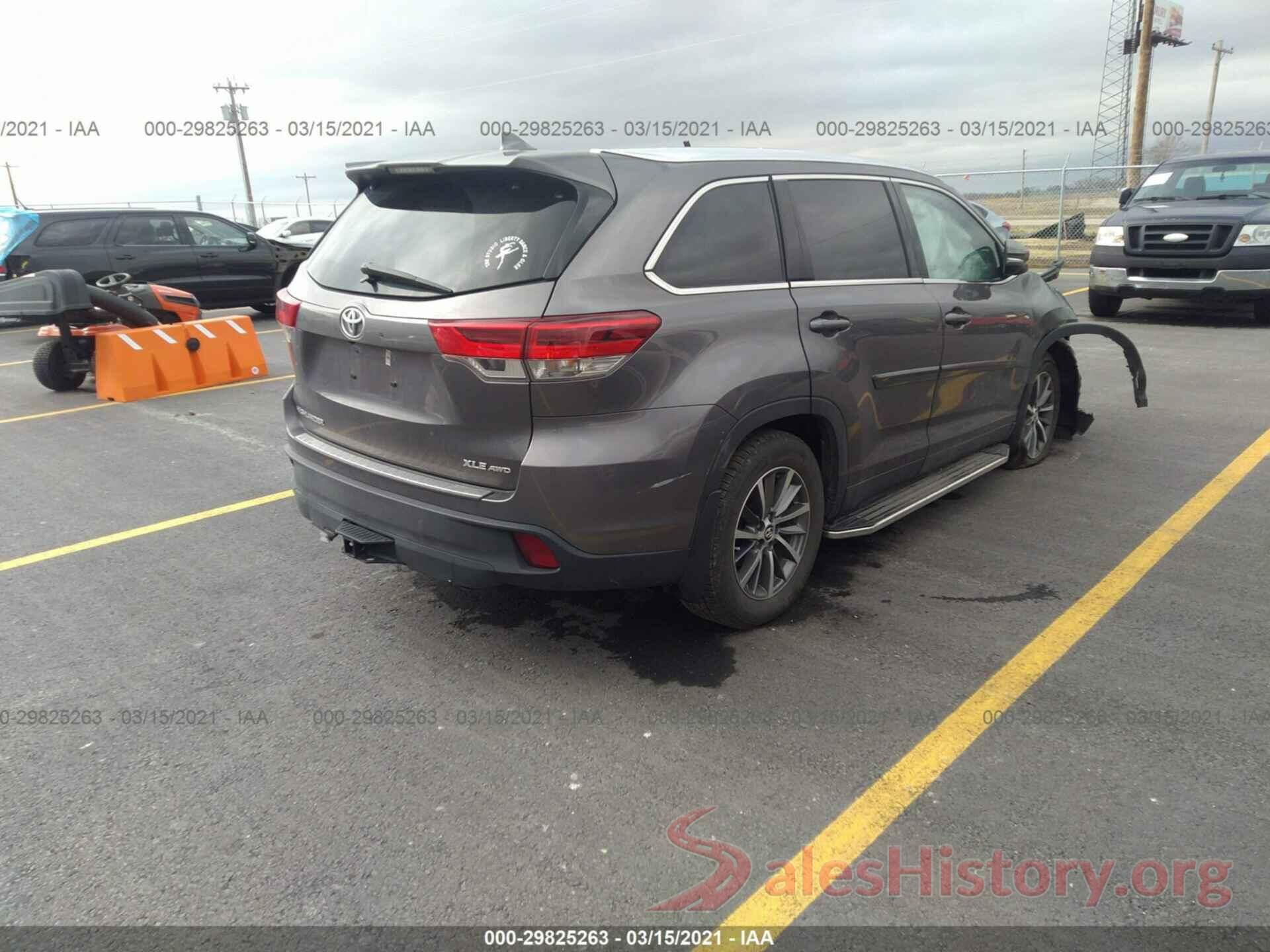 5TDJZRFH1KS618567 2019 TOYOTA HIGHLANDER