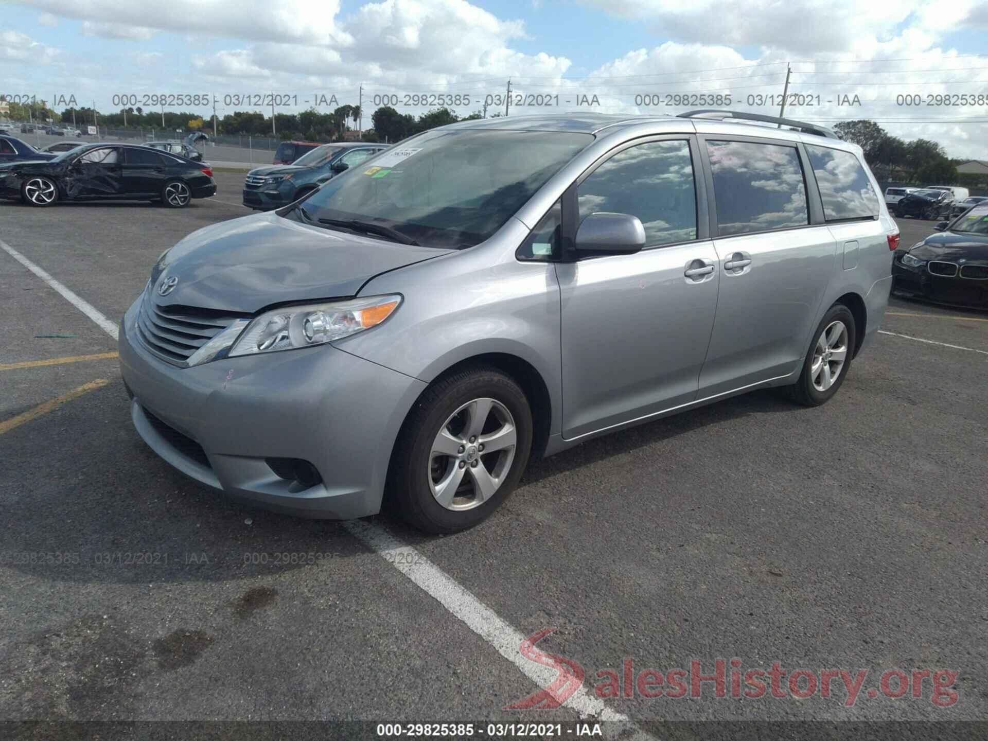 5TDKK3DC9GS733552 2016 TOYOTA SIENNA