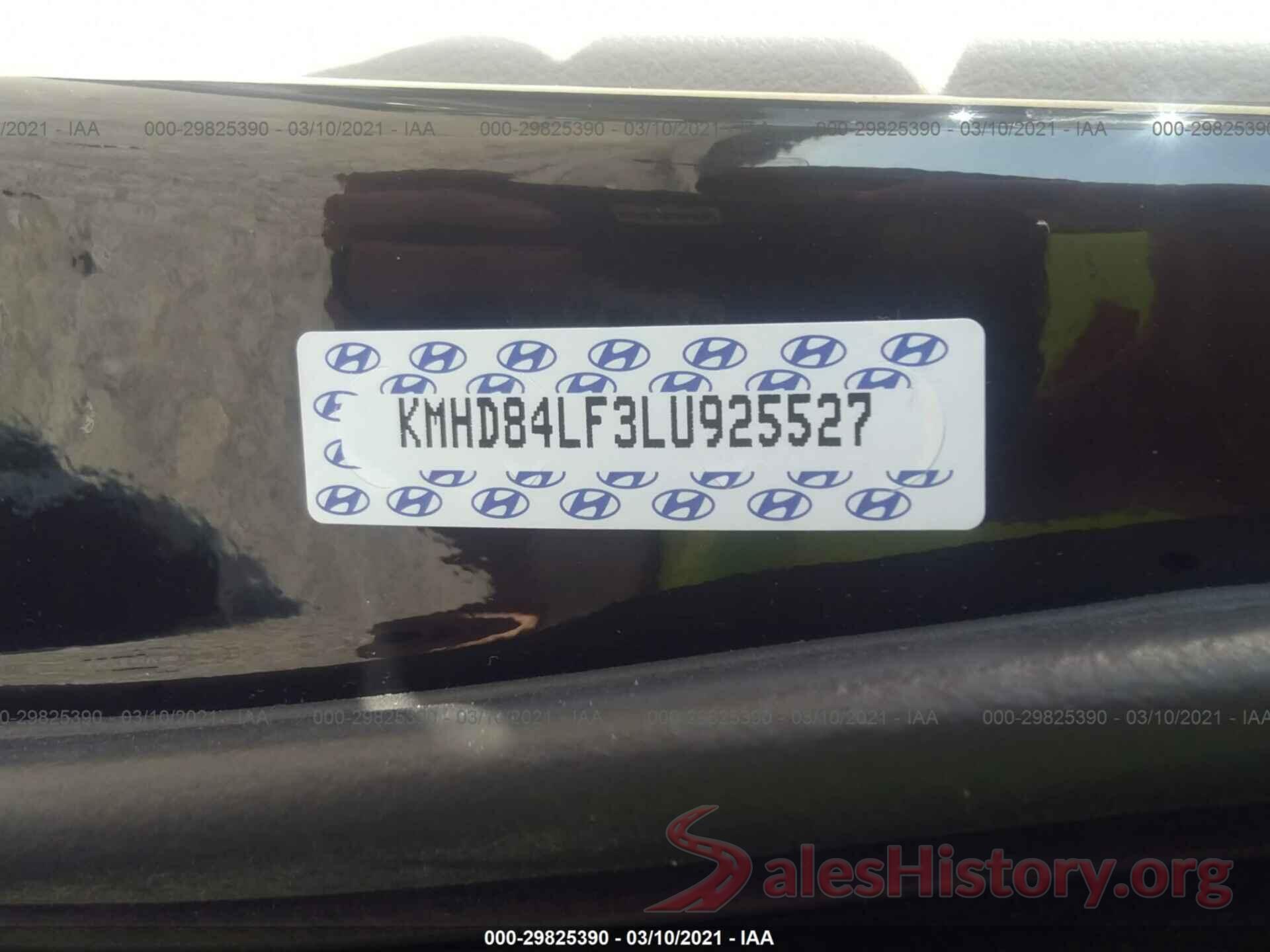 KMHD84LF3LU925527 2020 HYUNDAI ELANTRA