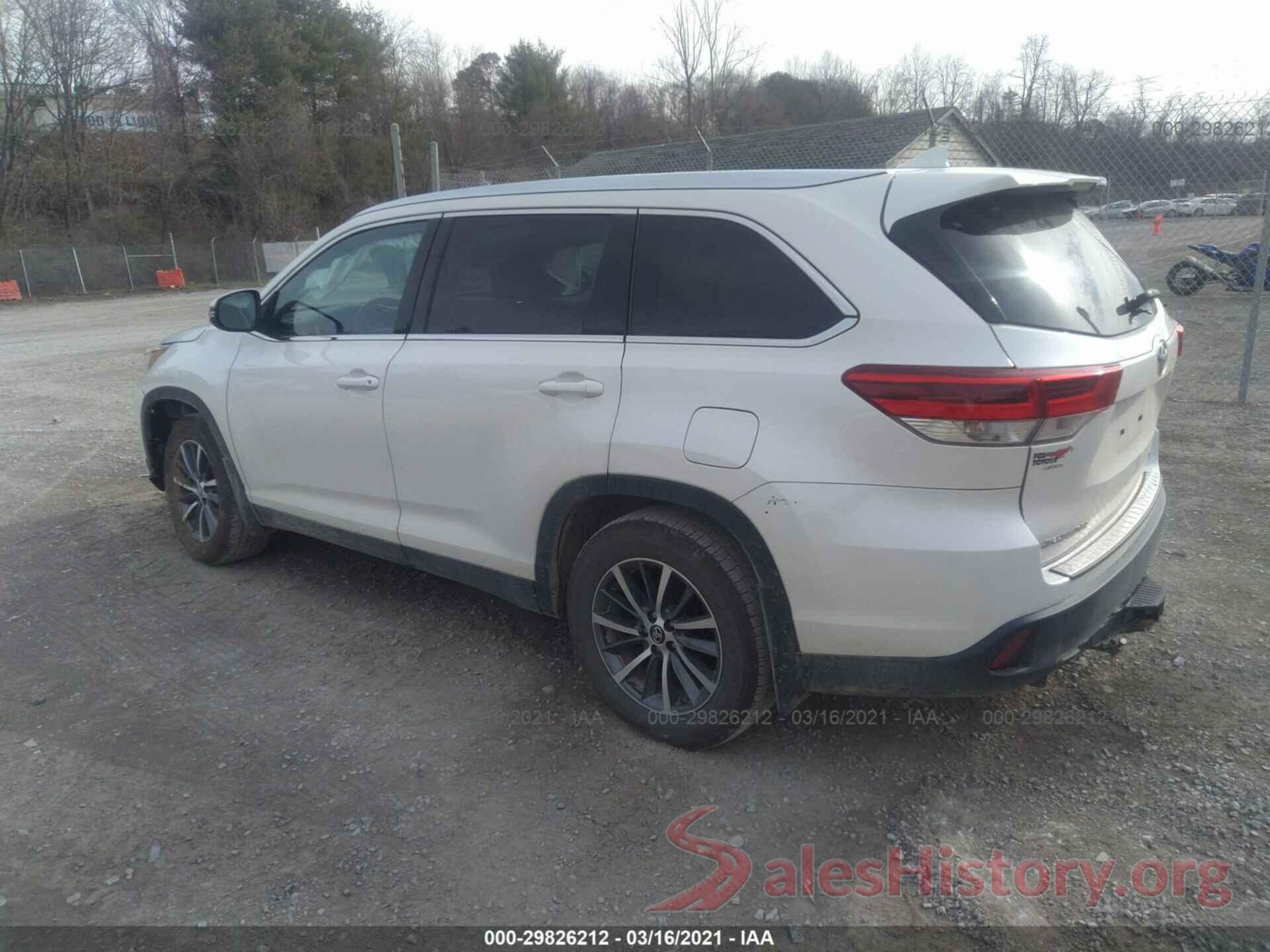 5TDJZRFH3KS568674 2019 TOYOTA HIGHLANDER