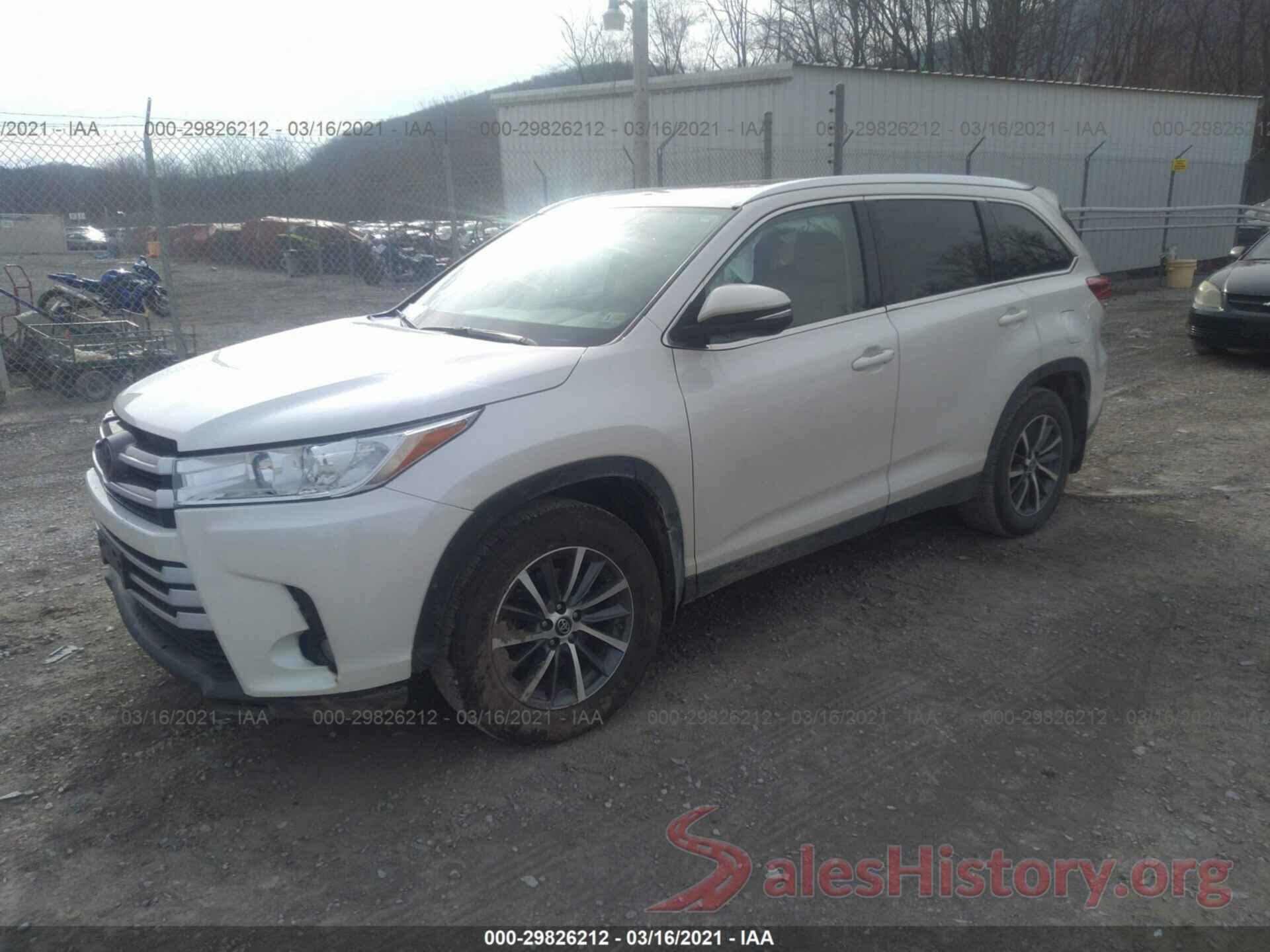 5TDJZRFH3KS568674 2019 TOYOTA HIGHLANDER