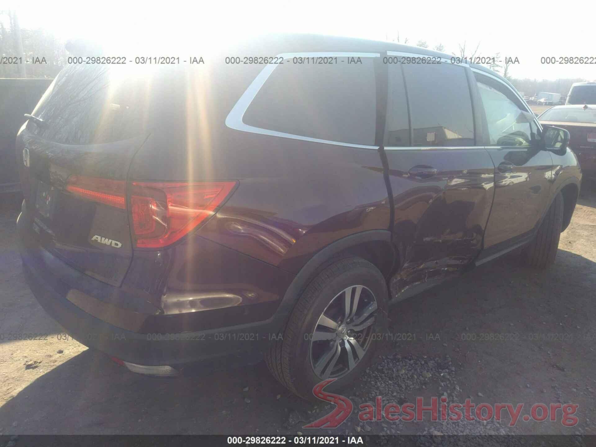 5FNYF6H43GB014076 2016 HONDA PILOT