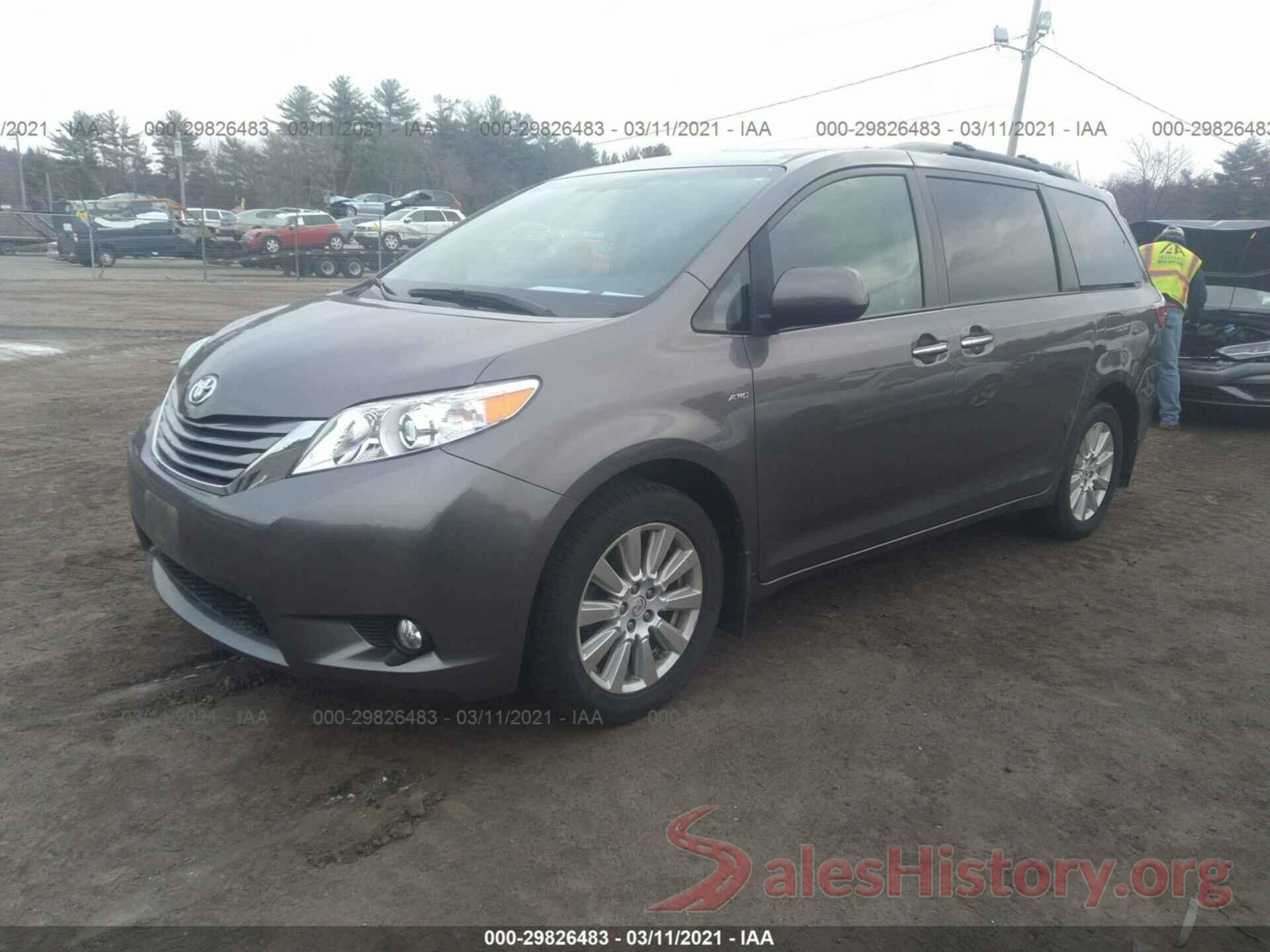 5TDDZ3DC6HS165928 2017 TOYOTA SIENNA