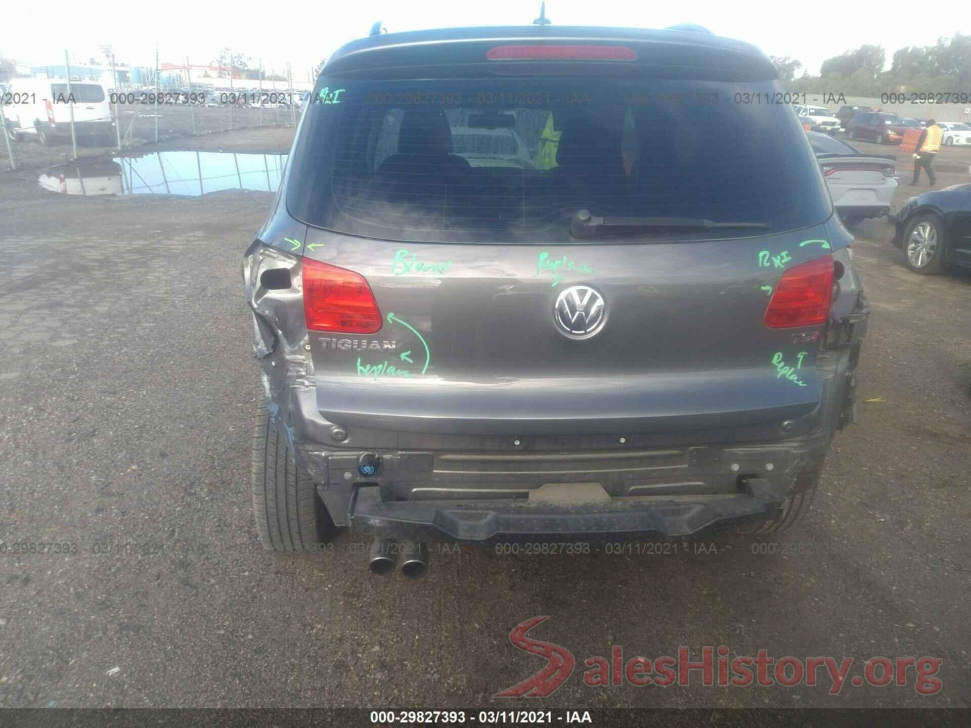 WVGAV7AX1GW558338 2016 VOLKSWAGEN TIGUAN