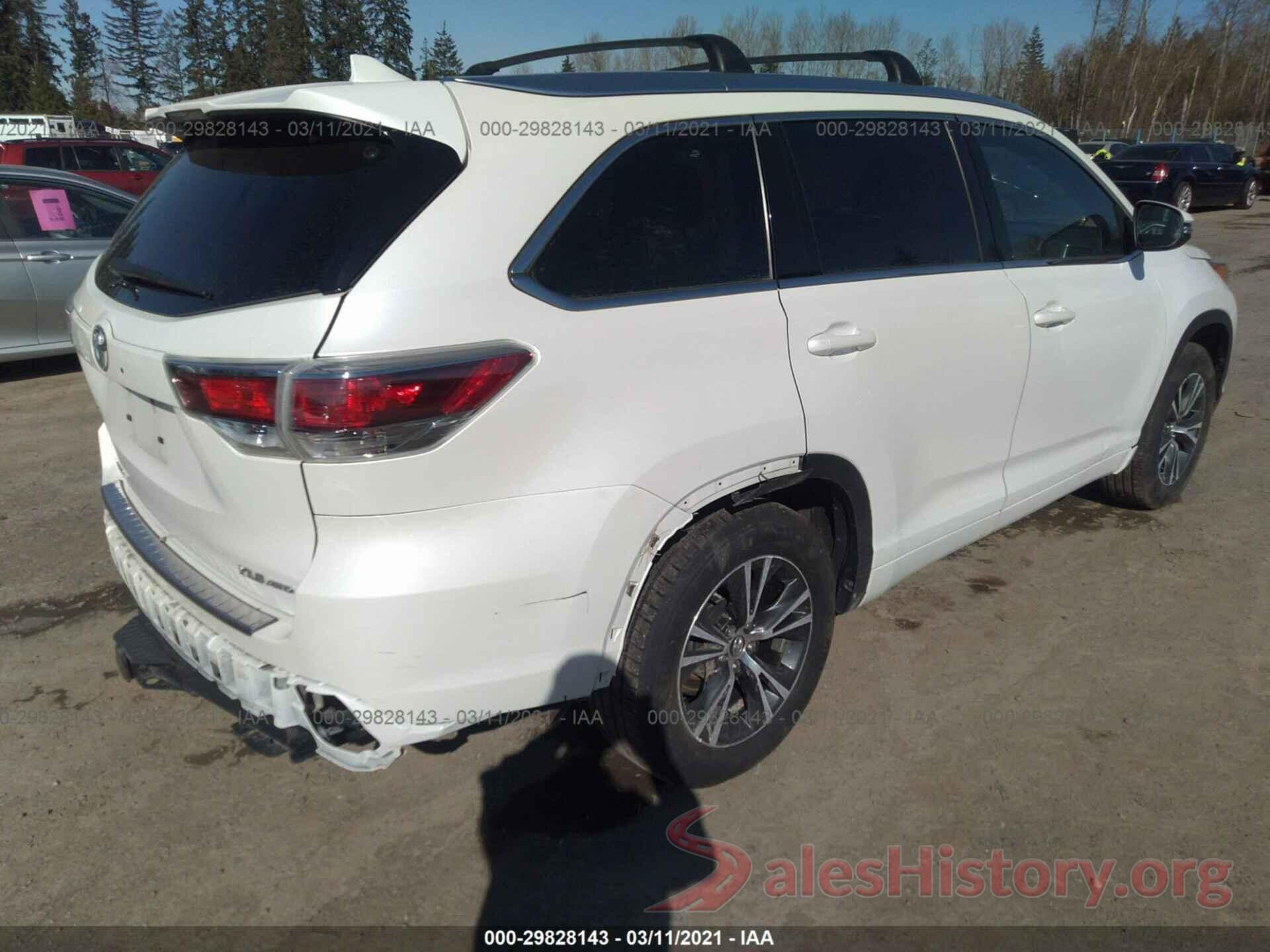 5TDJKRFHXGS326444 2016 TOYOTA HIGHLANDER