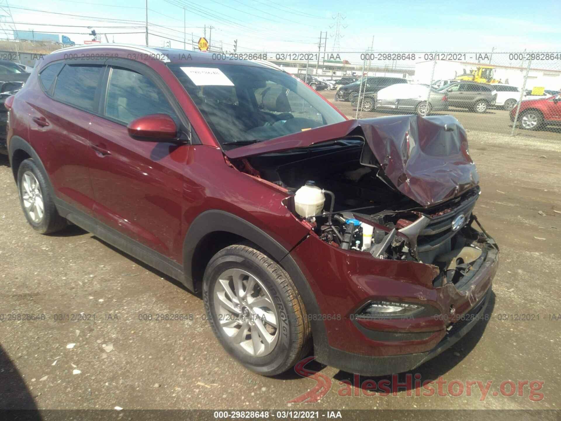 KM8J3CA45GU039891 2016 HYUNDAI TUCSON