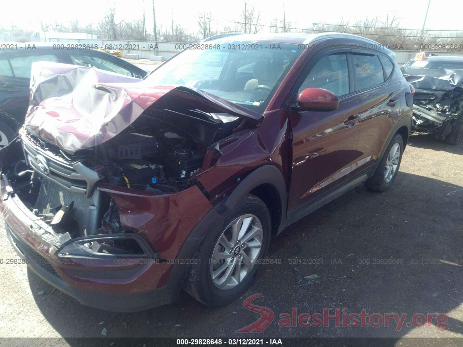 KM8J3CA45GU039891 2016 HYUNDAI TUCSON