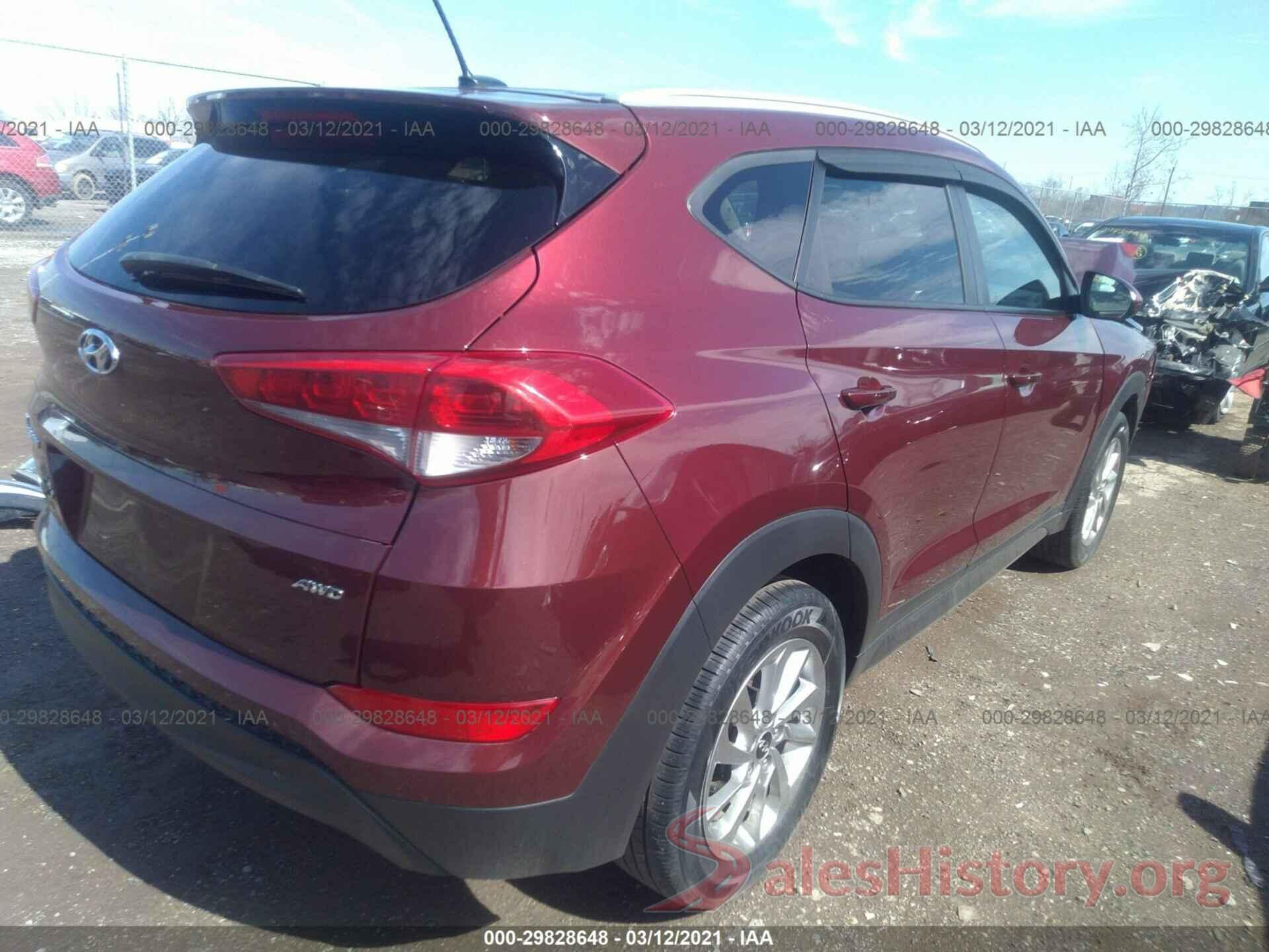 KM8J3CA45GU039891 2016 HYUNDAI TUCSON