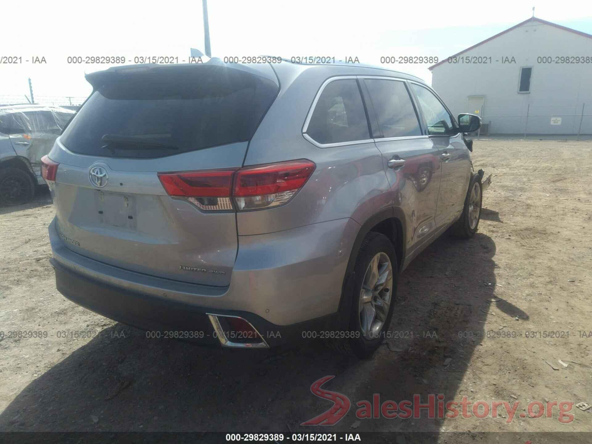 5TDDZRFH5JS882595 2018 TOYOTA HIGHLANDER