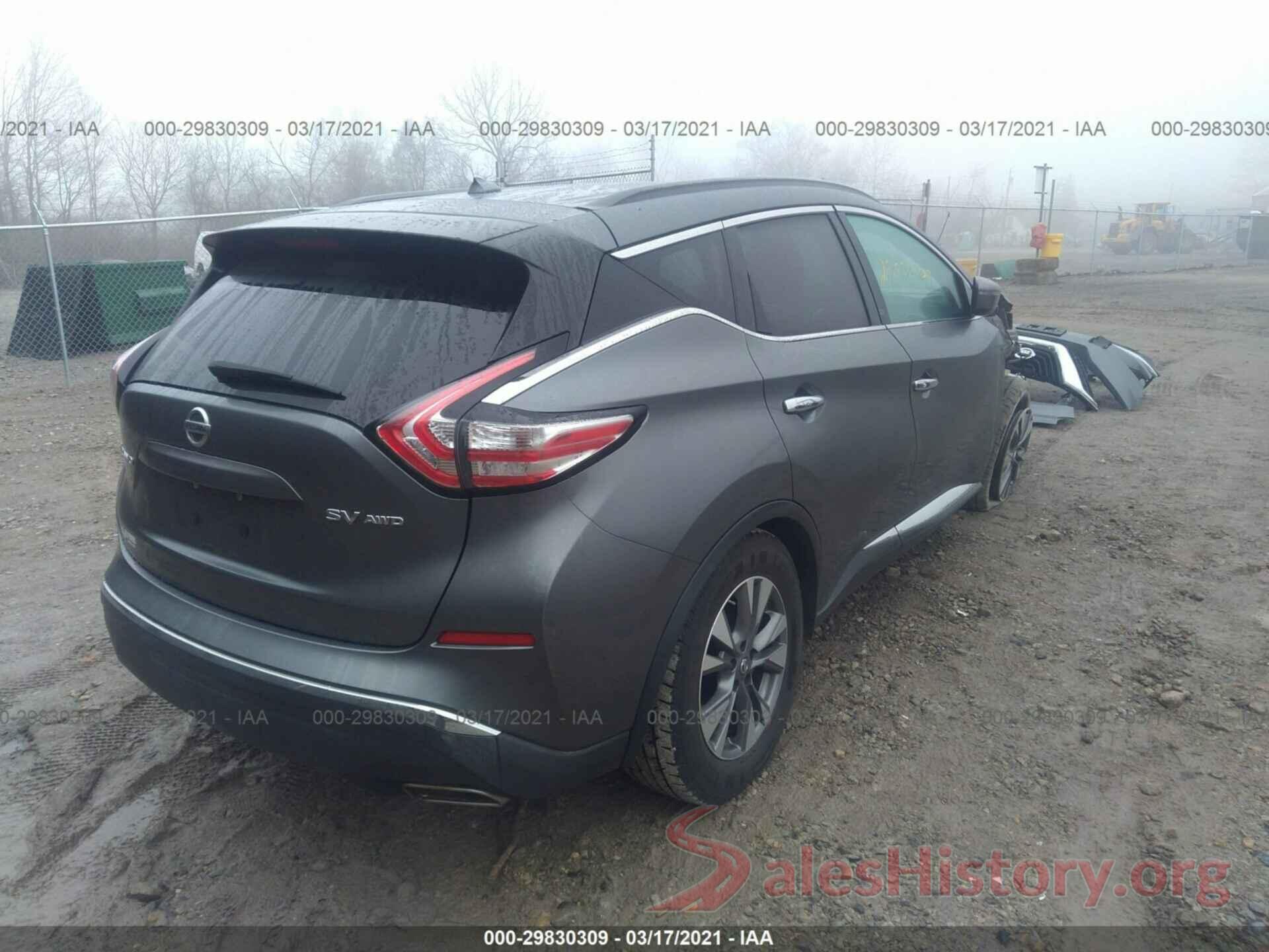 5N1AZ2MH8GN104833 2016 NISSAN MURANO