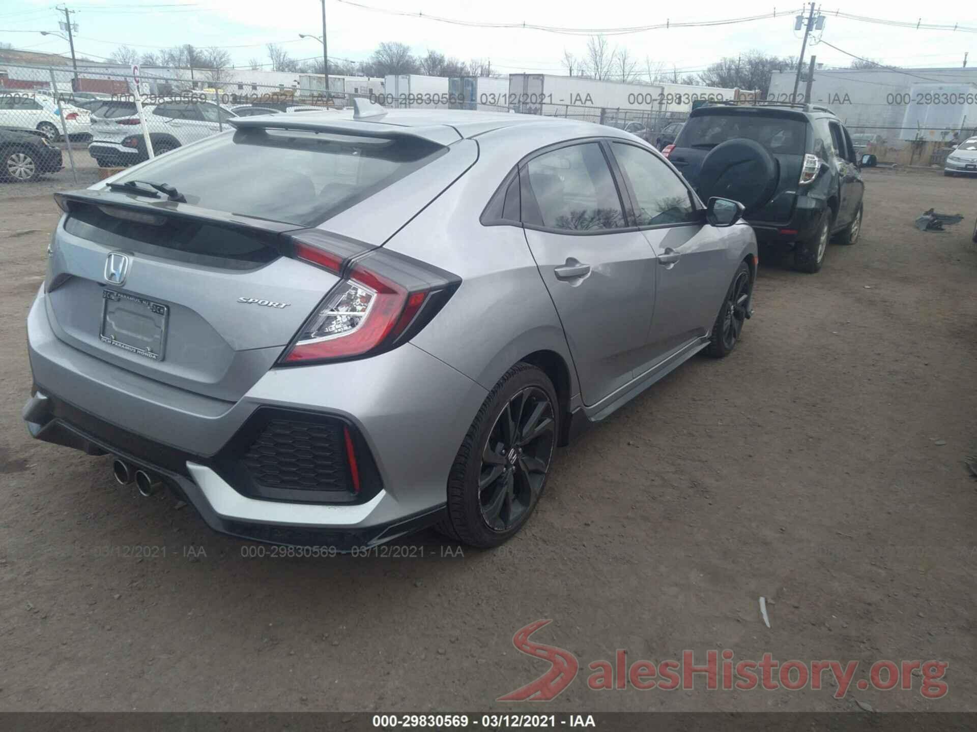 SHHFK7H46HU424301 2017 HONDA CIVIC HATCHBACK