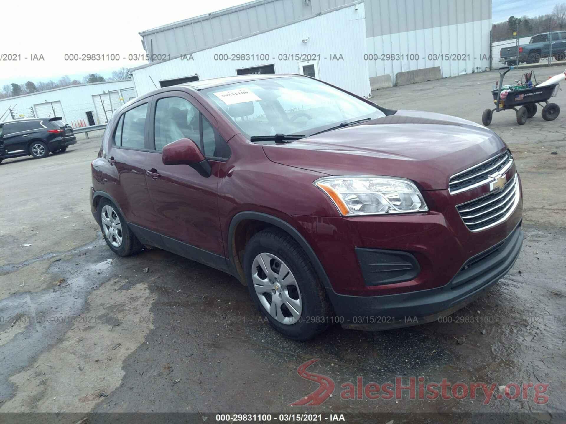 3GNCJKSBXGL250838 2016 CHEVROLET TRAX