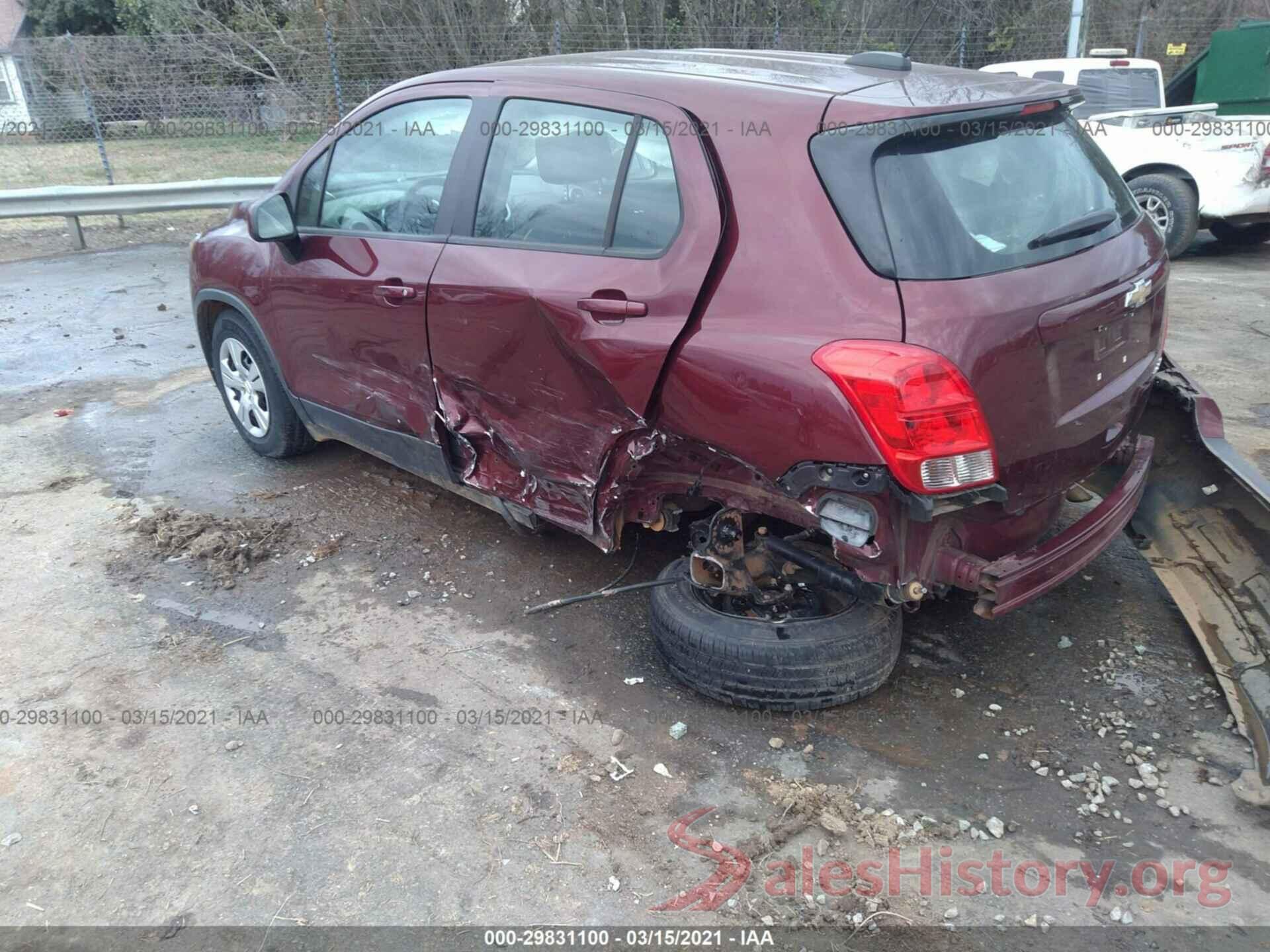 3GNCJKSBXGL250838 2016 CHEVROLET TRAX