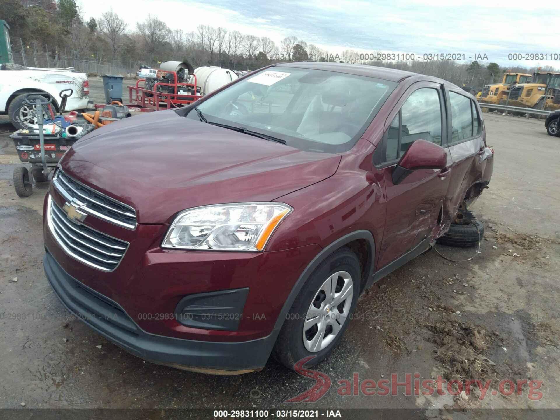 3GNCJKSBXGL250838 2016 CHEVROLET TRAX