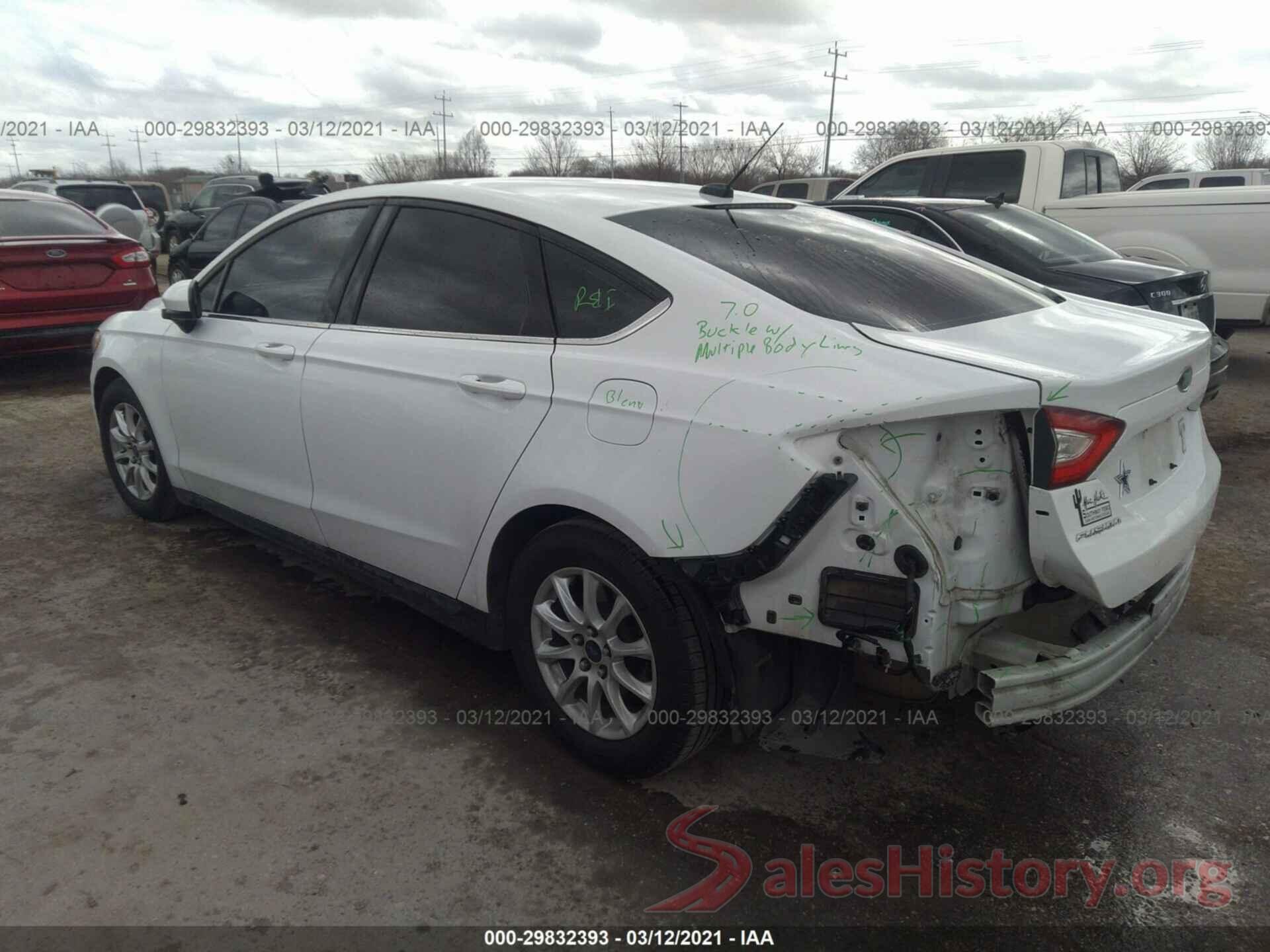 3FA6P0G79GR239345 2016 FORD FUSION