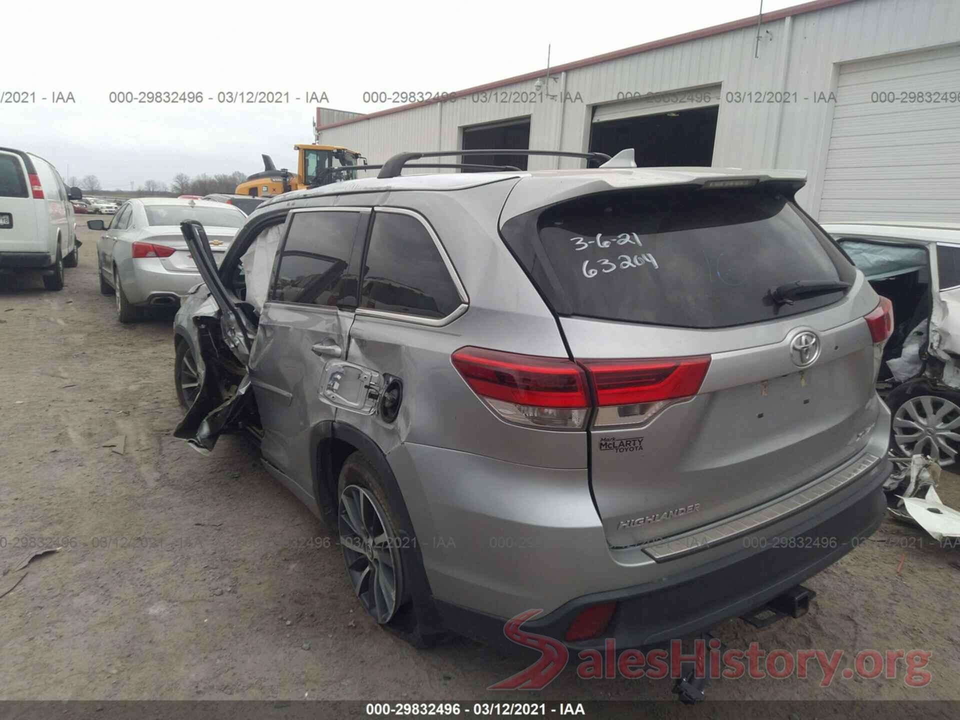 5TDJZRFH0JS525764 2018 TOYOTA HIGHLANDER