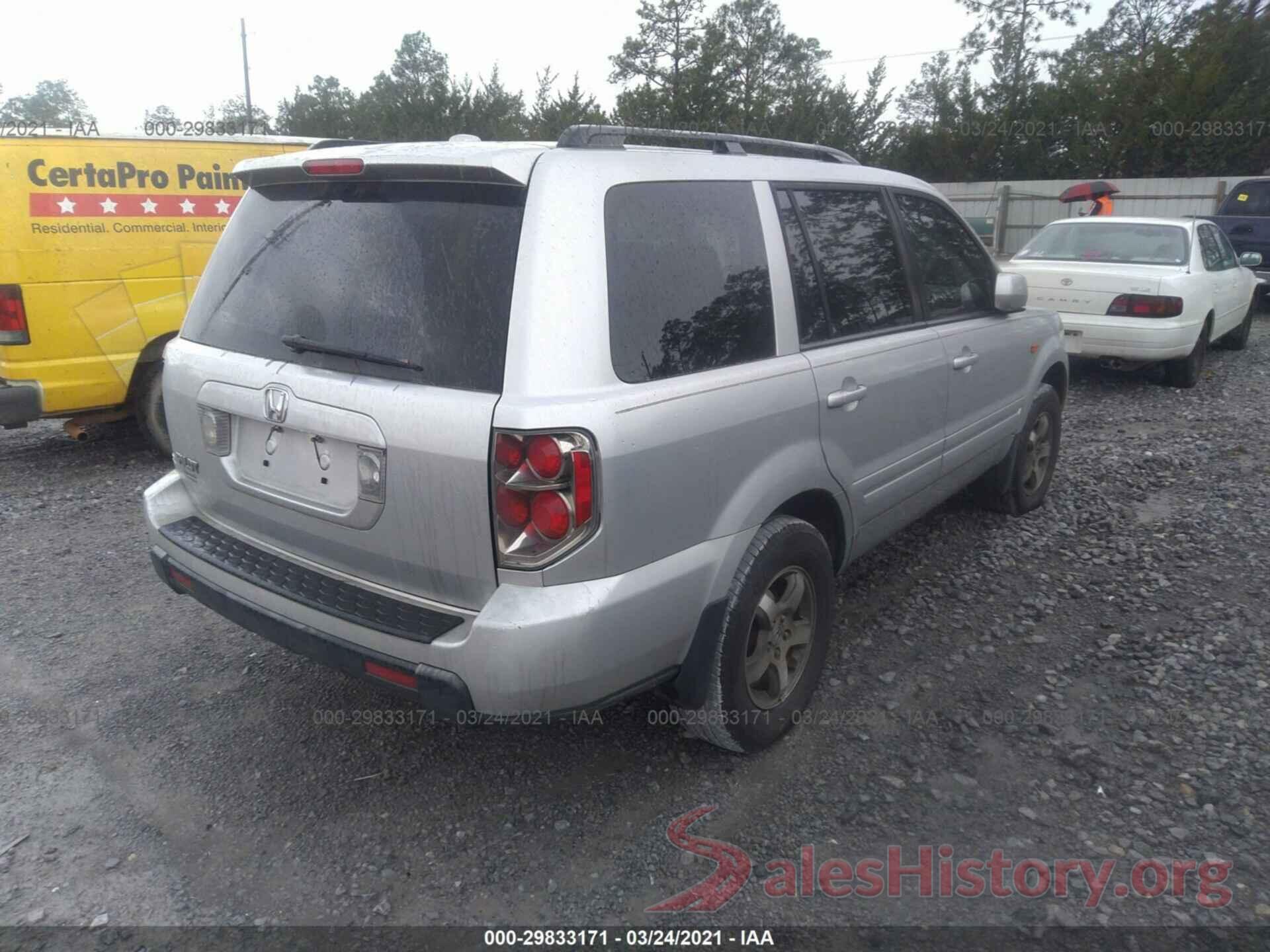 2T3ZFREV8GW309882 2006 HONDA PILOT