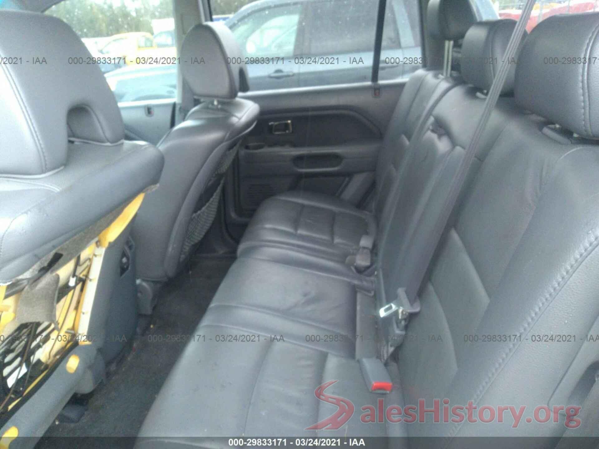 2T3ZFREV8GW309882 2006 HONDA PILOT