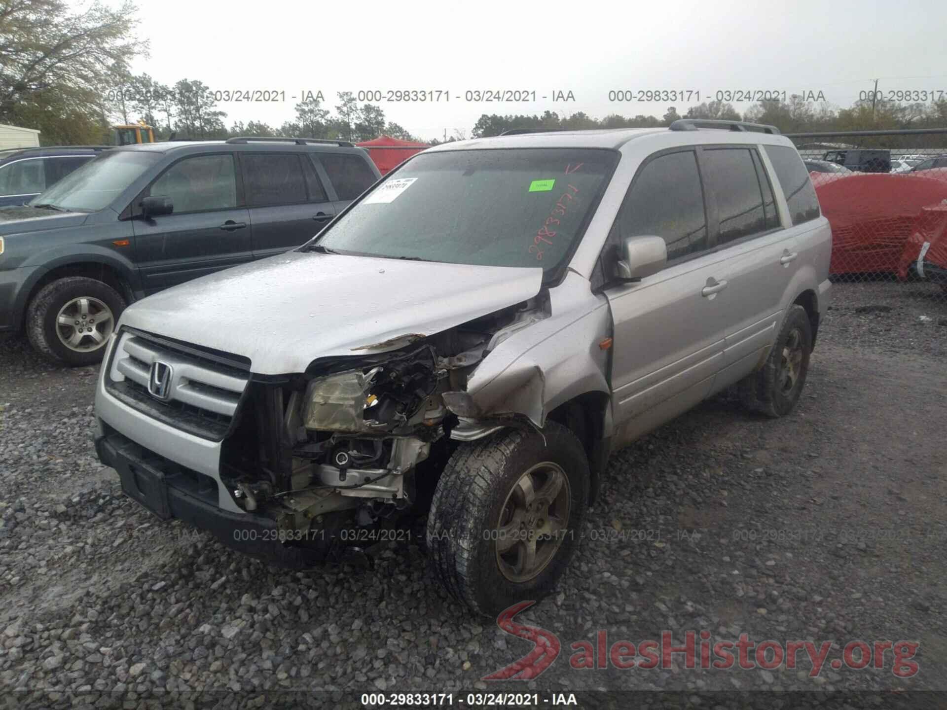 2T3ZFREV8GW309882 2006 HONDA PILOT