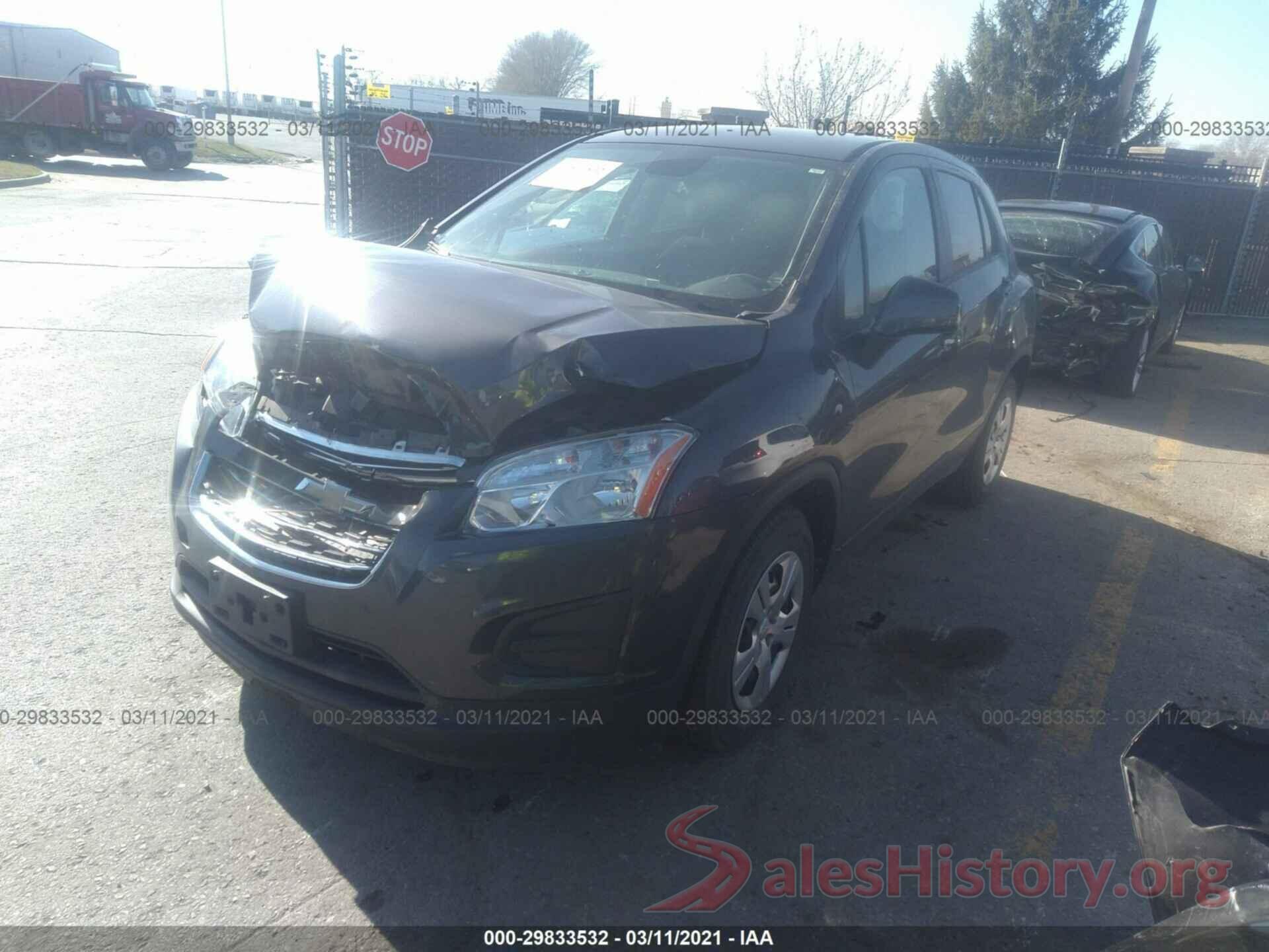 3GNCJKSB8GL271168 2016 CHEVROLET TRAX