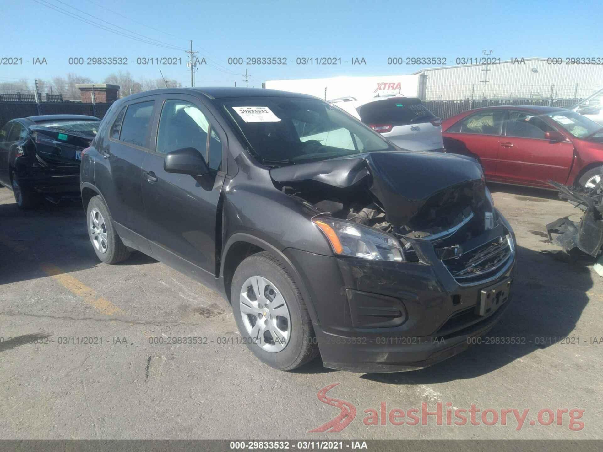 3GNCJKSB8GL271168 2016 CHEVROLET TRAX