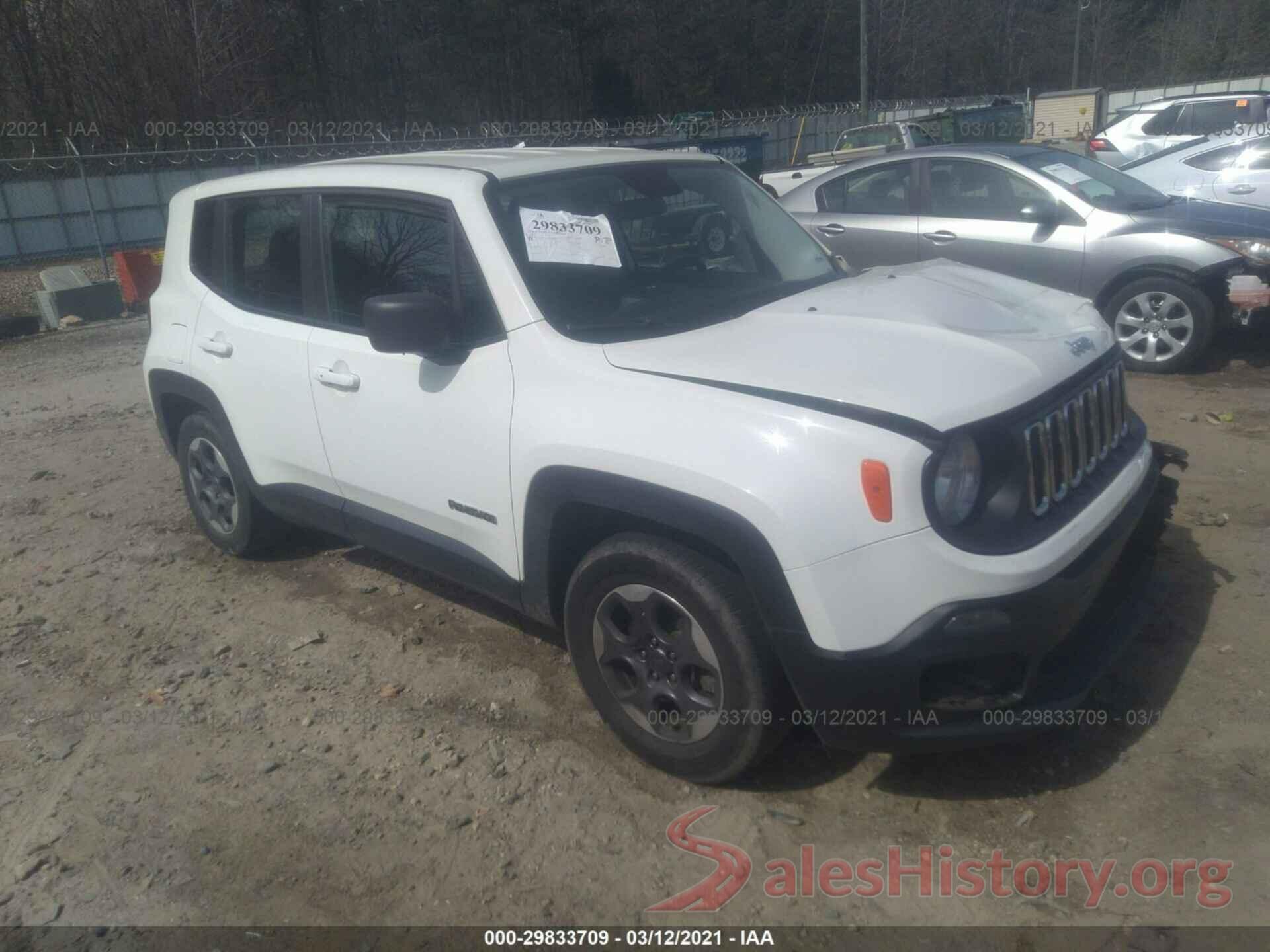 ZACCJAAT1GPD43493 2016 JEEP RENEGADE