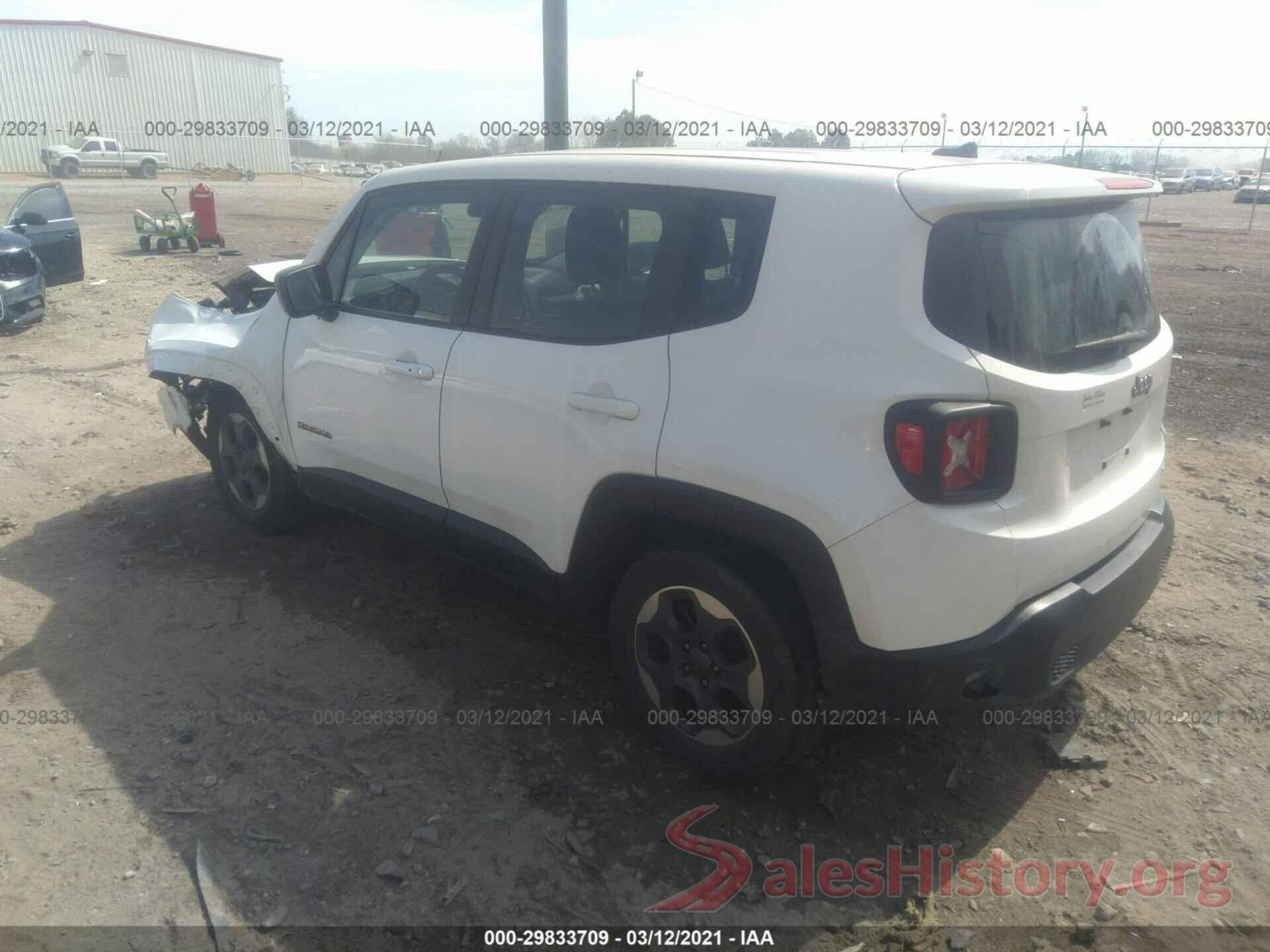 ZACCJAAT1GPD43493 2016 JEEP RENEGADE