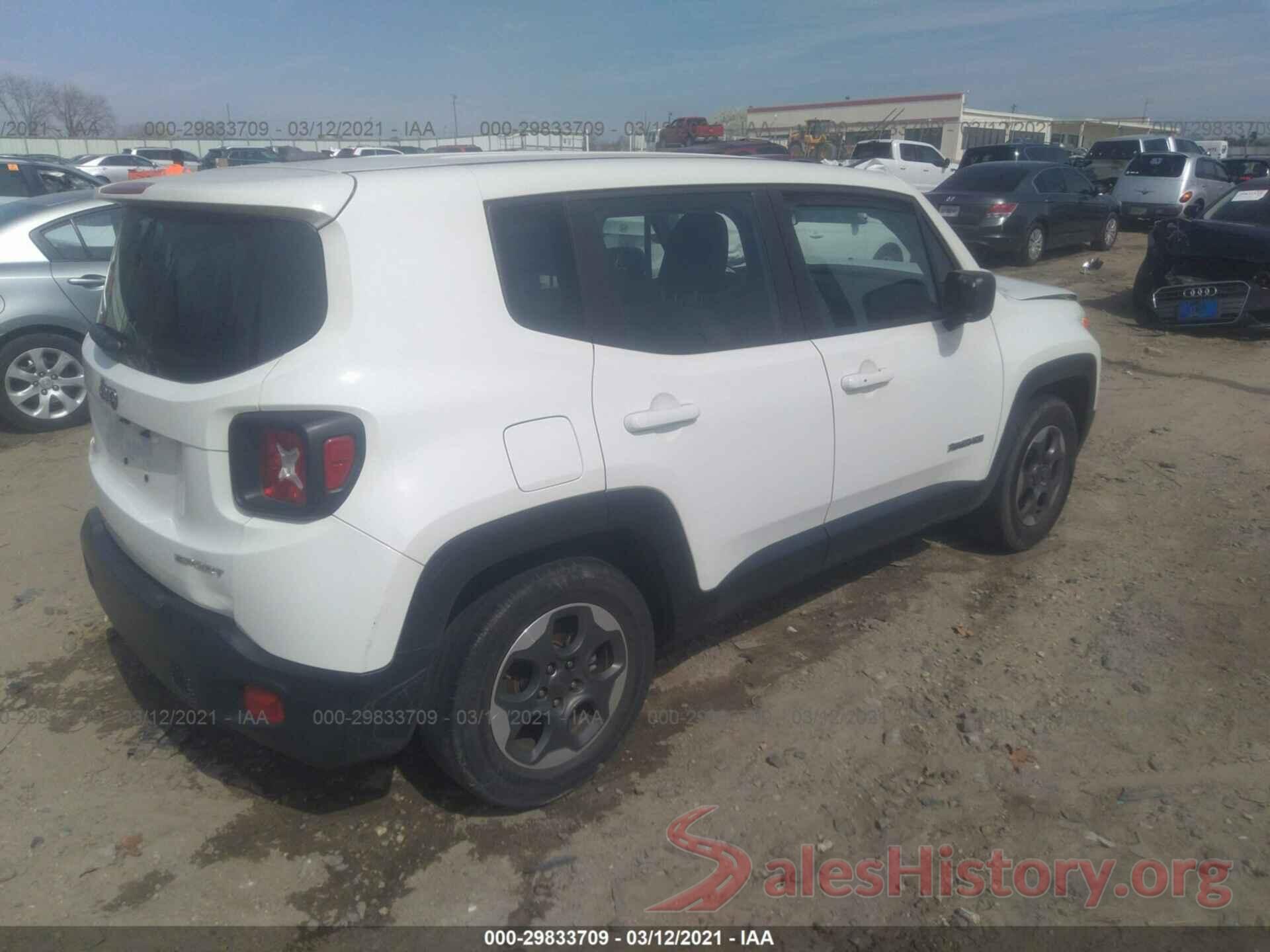 ZACCJAAT1GPD43493 2016 JEEP RENEGADE