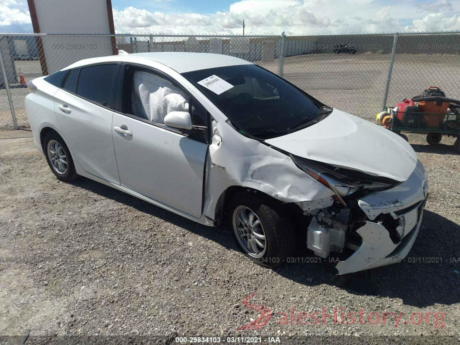 JTDKBRFU2G3021653 2016 TOYOTA PRIUS