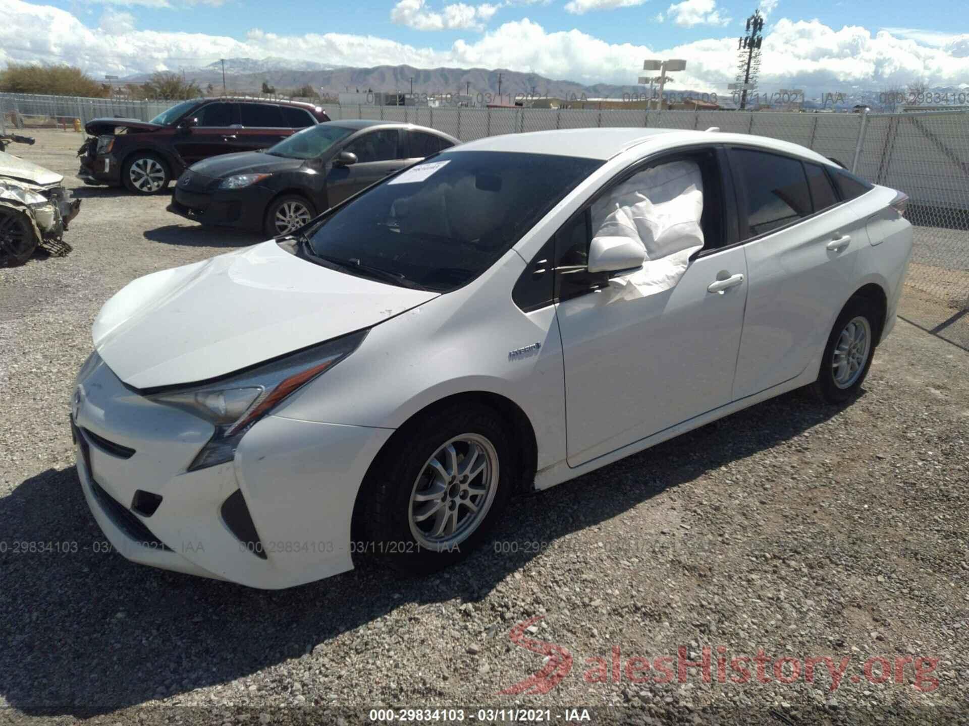 JTDKBRFU2G3021653 2016 TOYOTA PRIUS