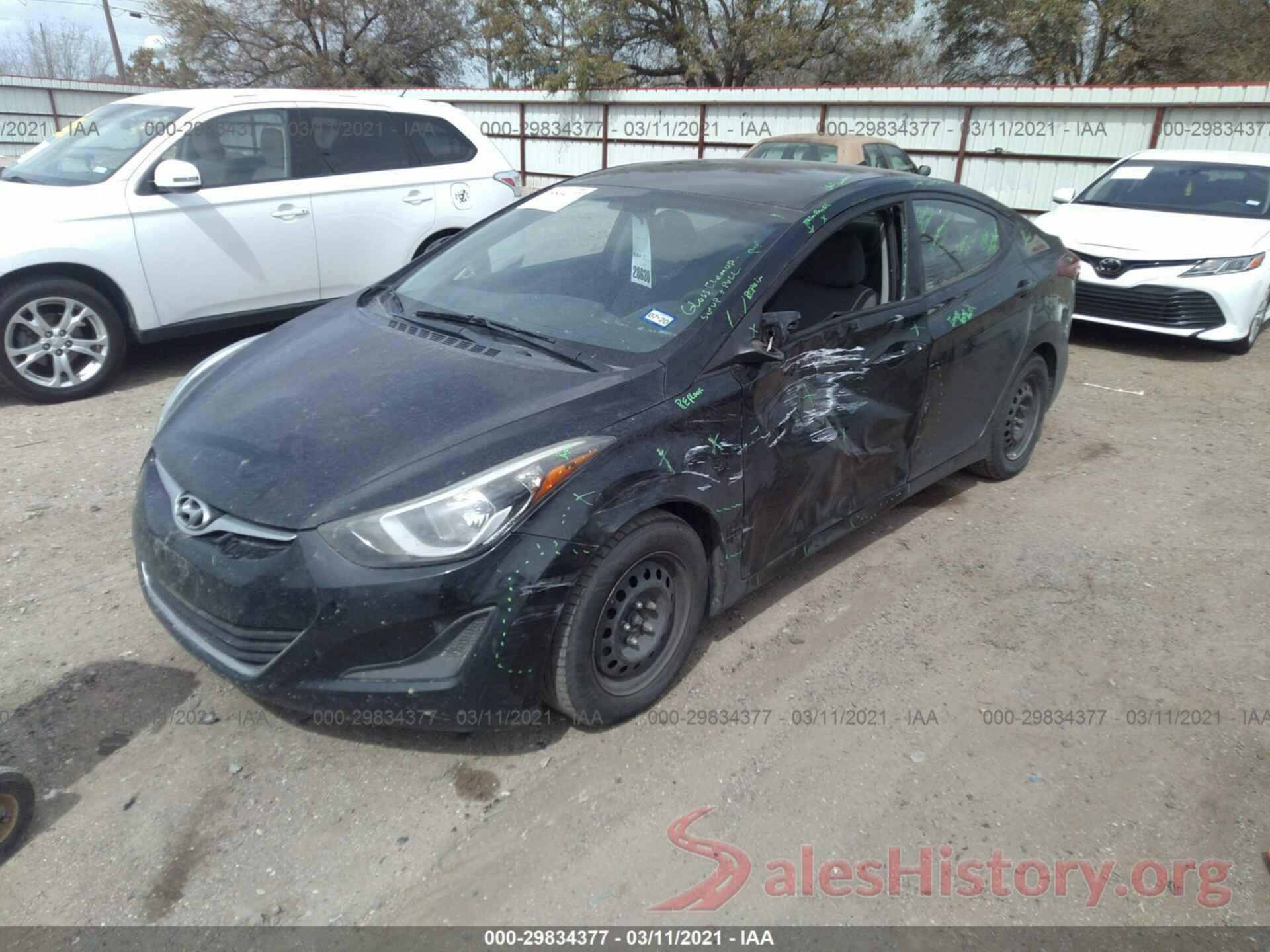 5NPDH4AE3GH712835 2016 HYUNDAI ELANTRA