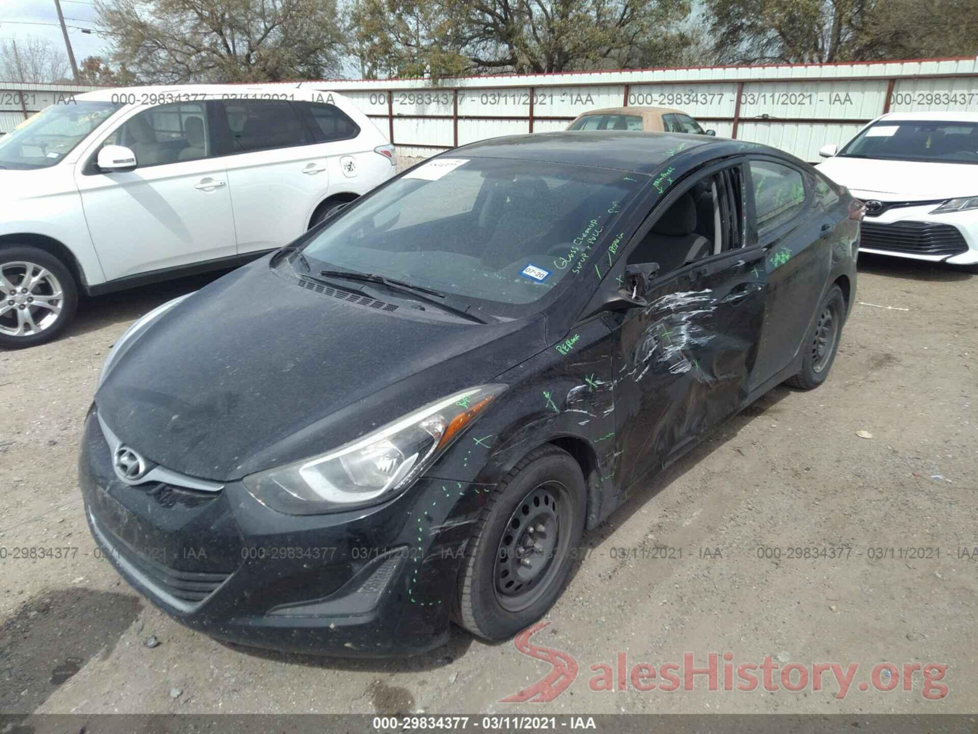 5NPDH4AE3GH712835 2016 HYUNDAI ELANTRA