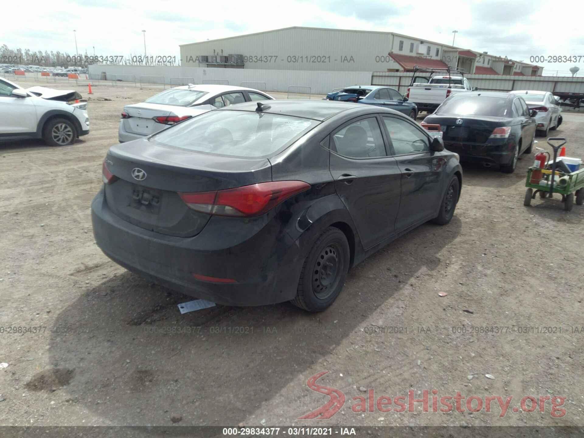 5NPDH4AE3GH712835 2016 HYUNDAI ELANTRA