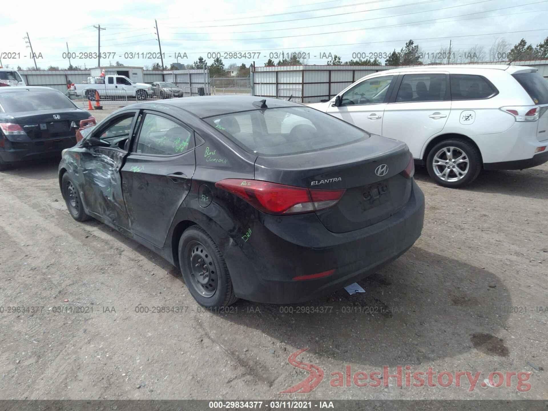 5NPDH4AE3GH712835 2016 HYUNDAI ELANTRA