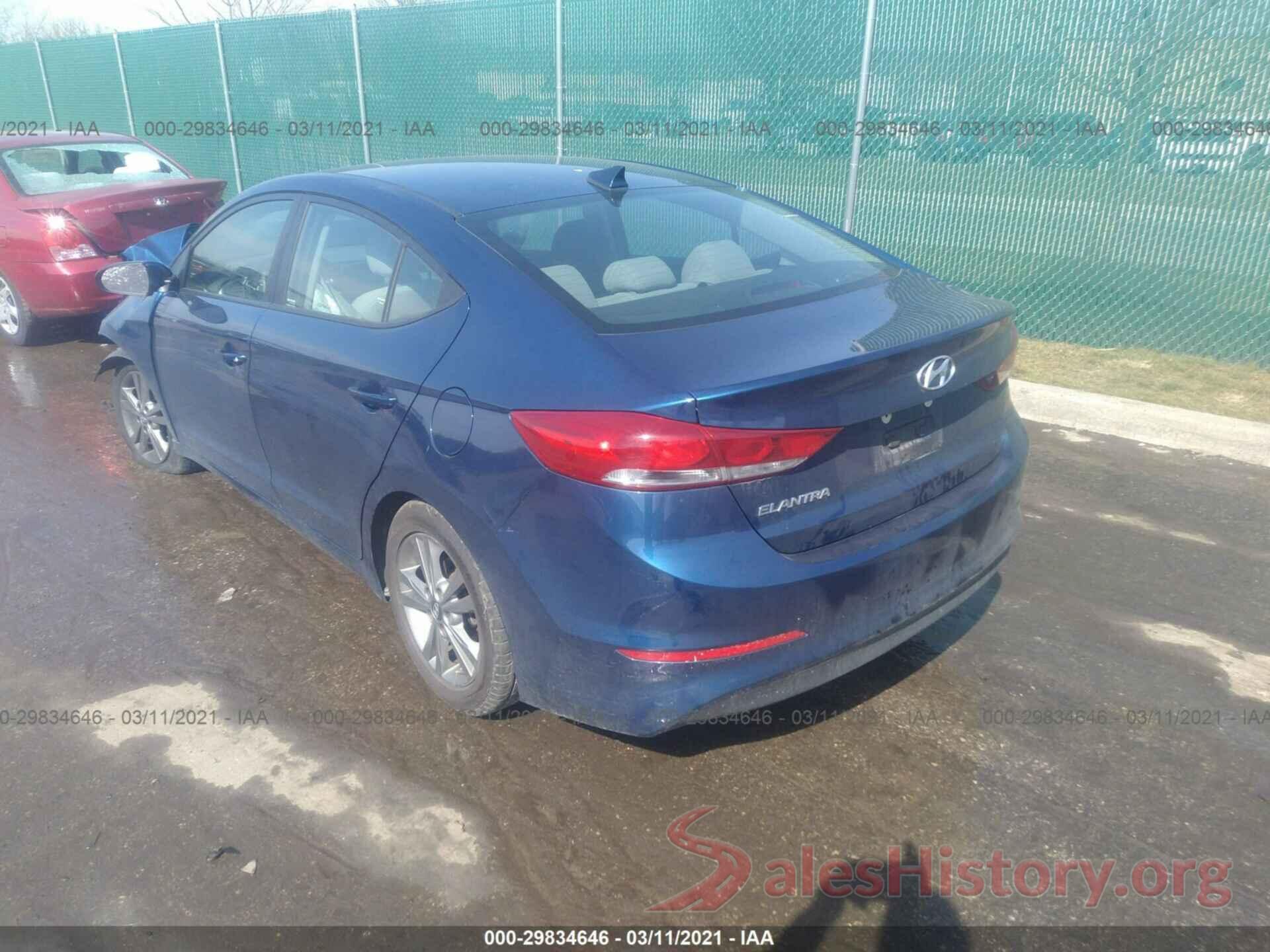 5NPD84LF7JH328943 2018 HYUNDAI ELANTRA