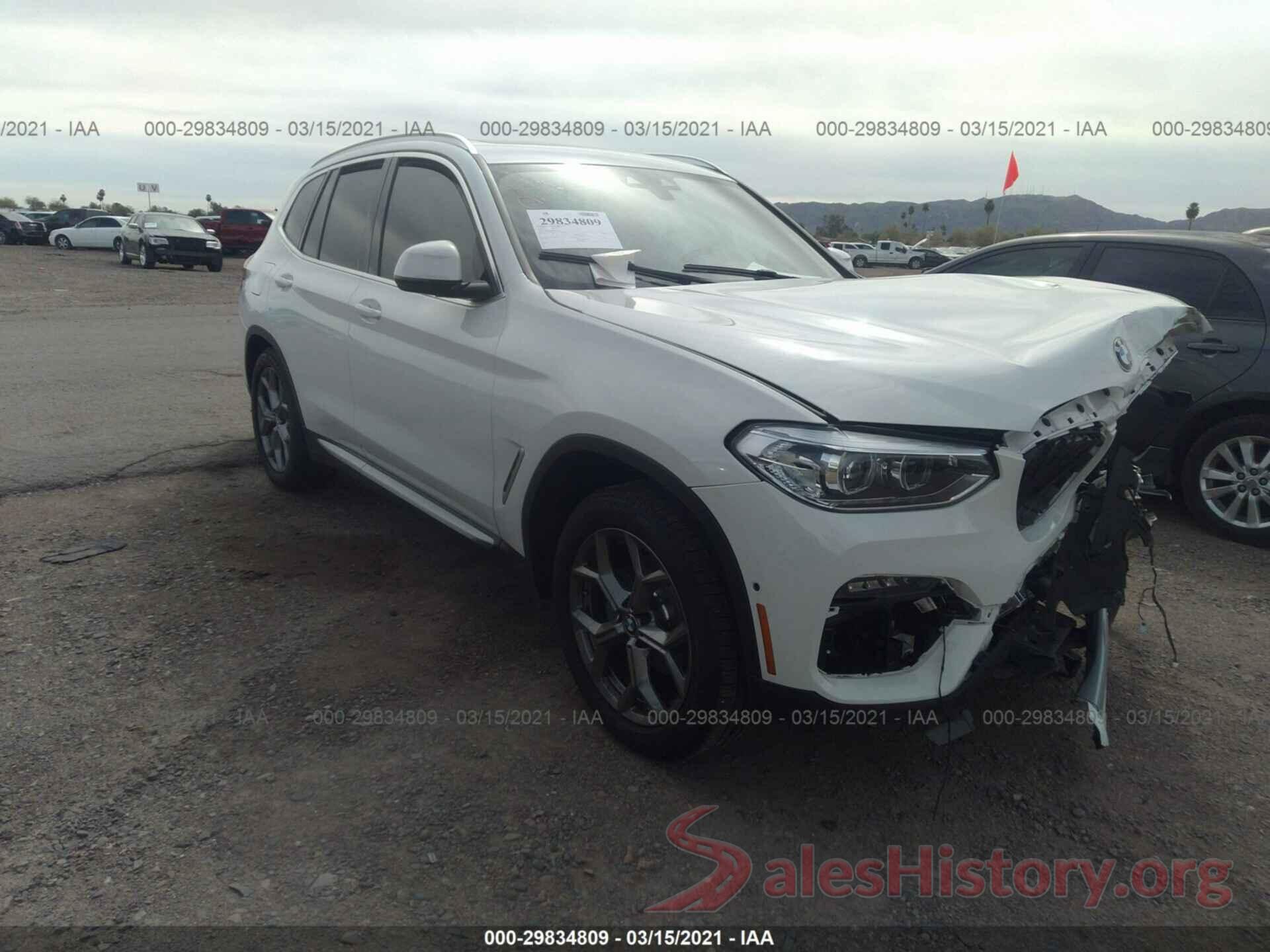 5UXTY3C02M9D90671 2021 BMW X3