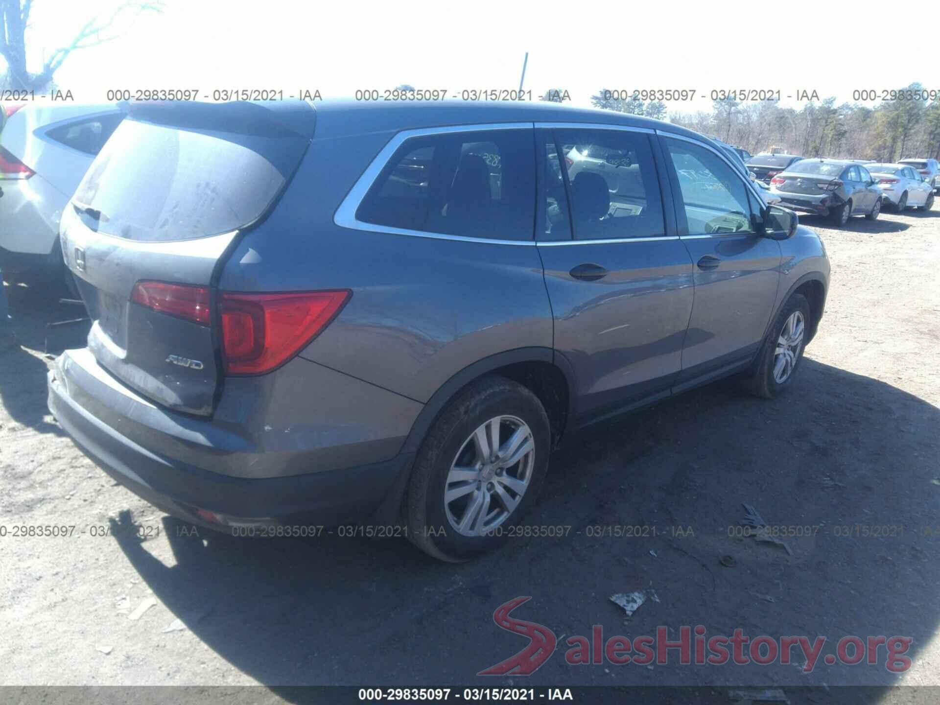 5FNYF6H17GB111495 2016 HONDA PILOT