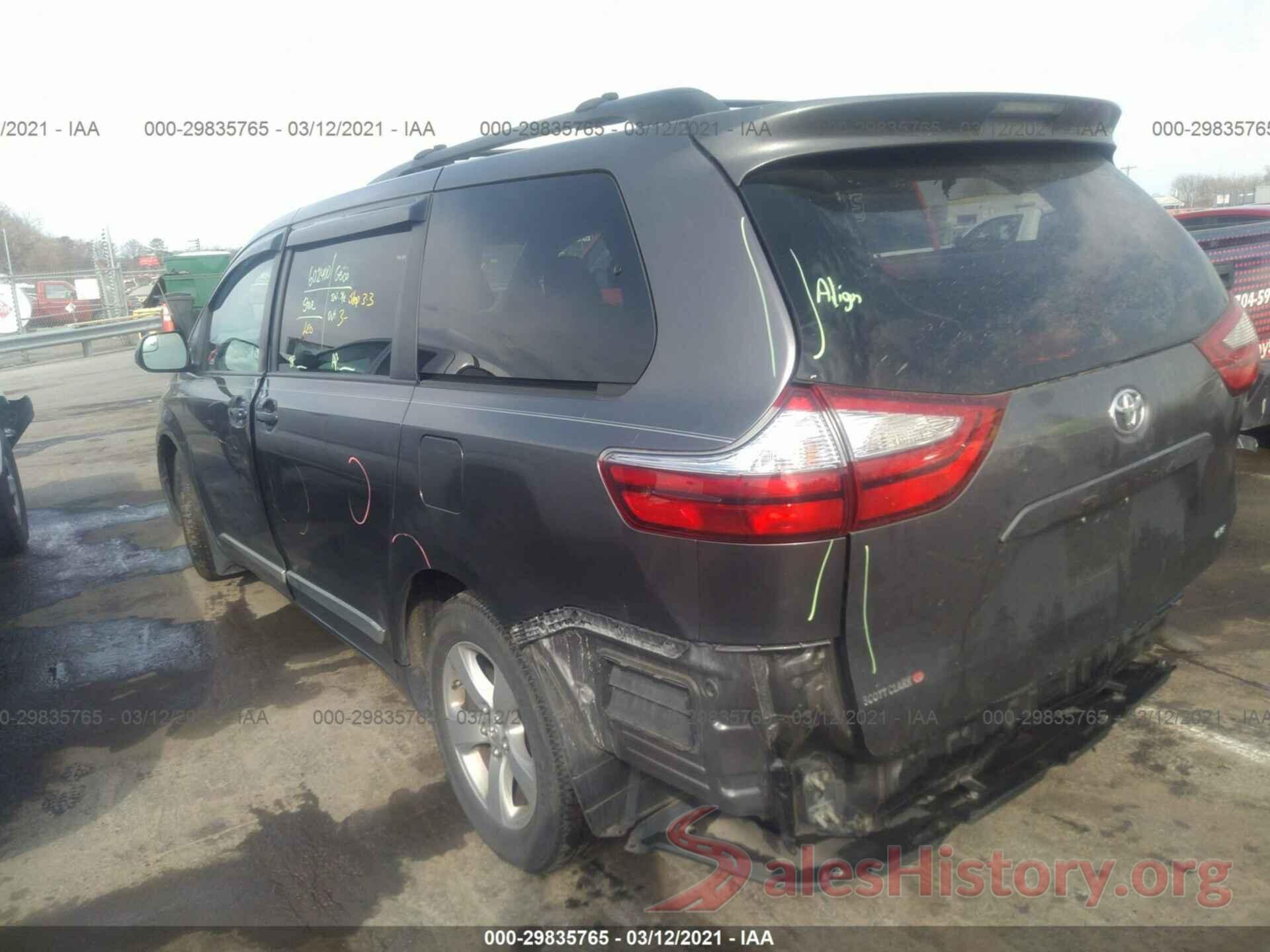 5TDKZ3DC7HS797313 2017 TOYOTA SIENNA