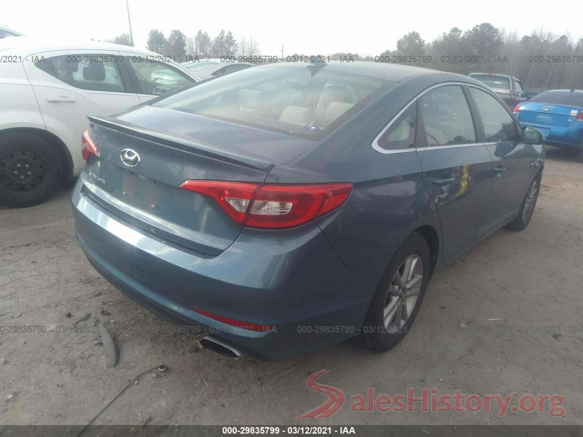 5NPE24AFXGH263216 2016 HYUNDAI SONATA