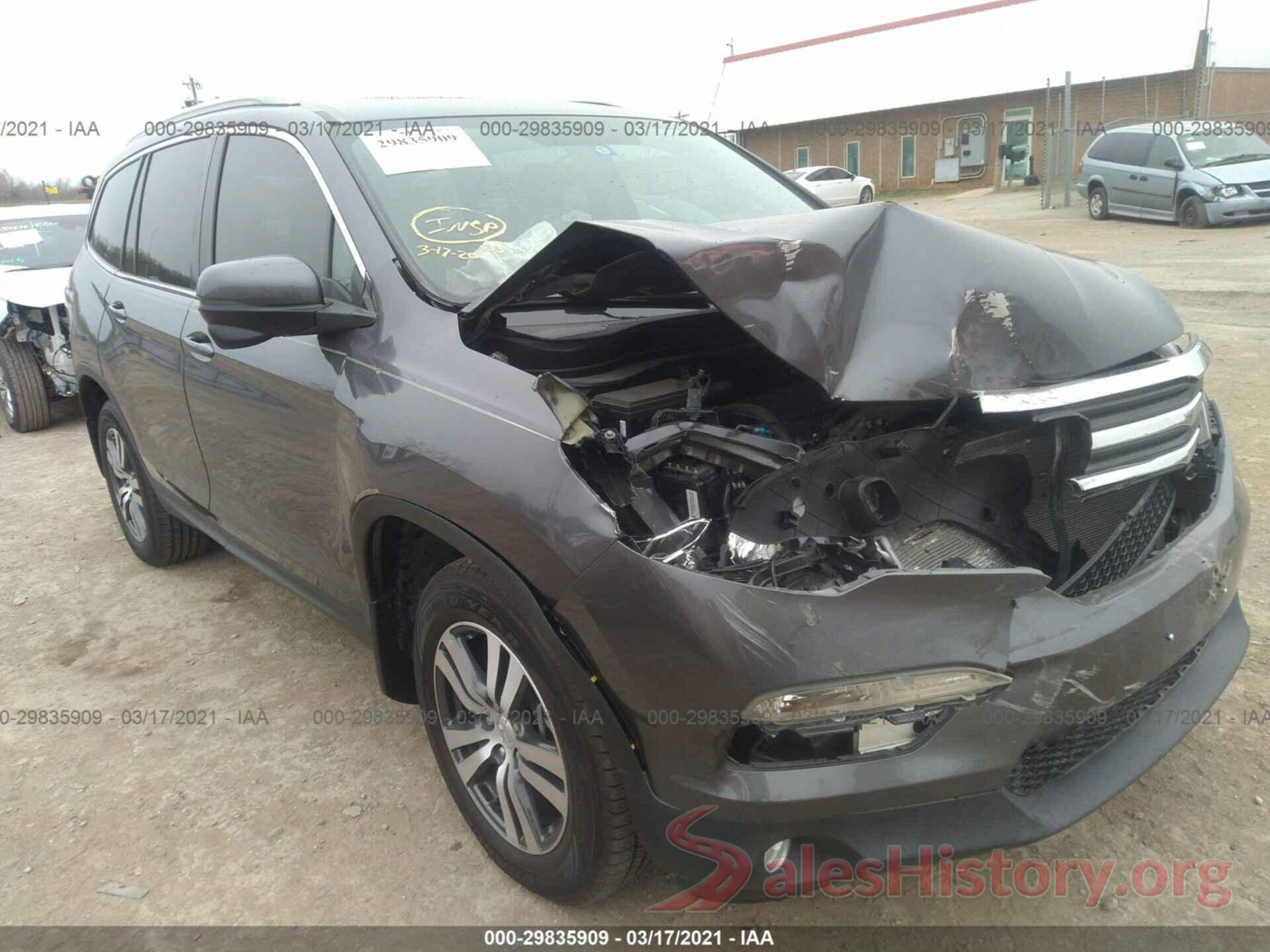 5FNYF5H53HB025602 2017 HONDA PILOT