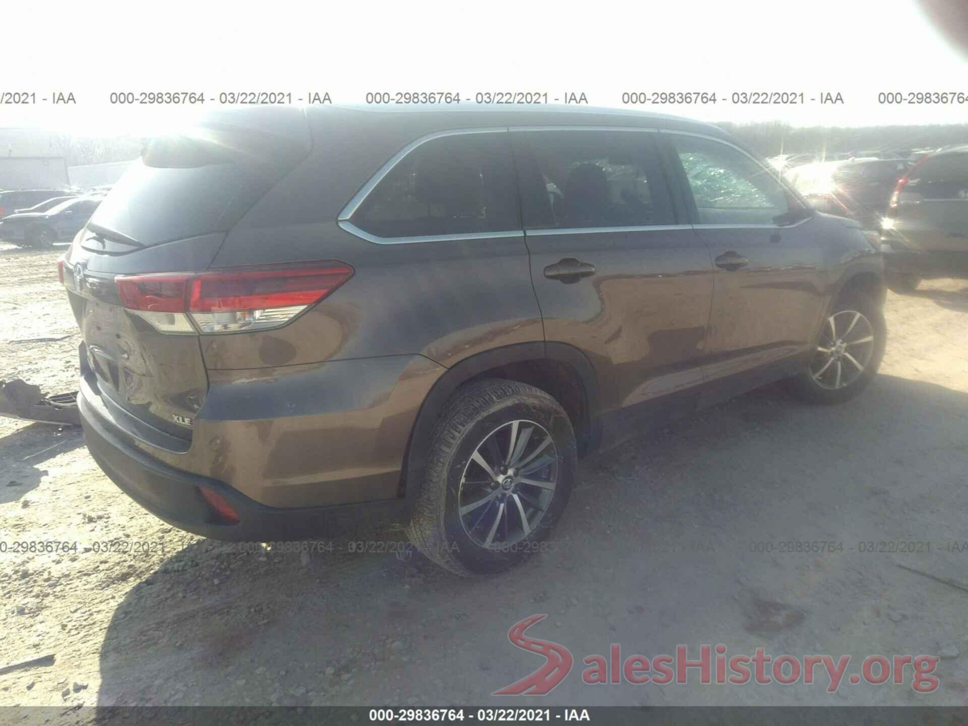 5TDKZRFH7KS309075 2019 TOYOTA HIGHLANDER