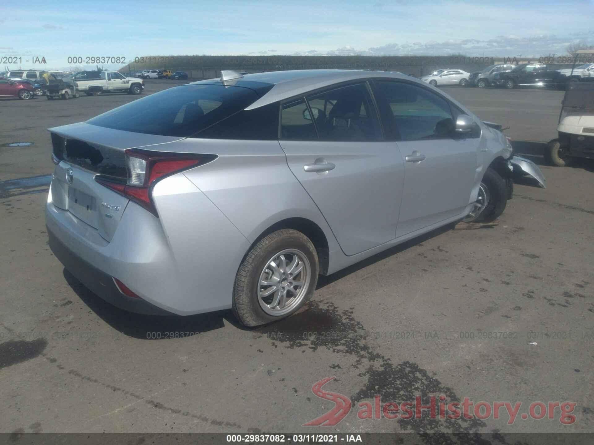 JTDKARFU3L3108653 2020 TOYOTA PRIUS